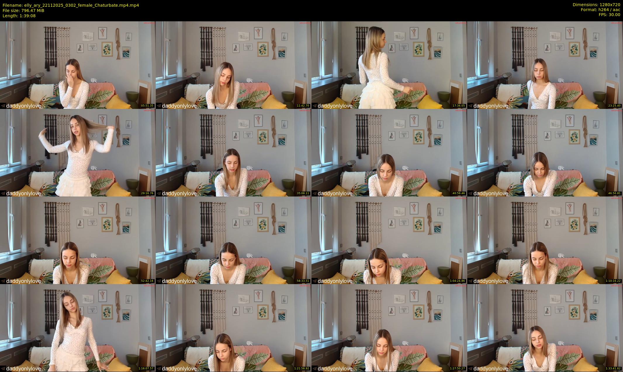 elly_ary — 100 minute Chaturbate female cam show recording, 720p, Nov 22, 2025