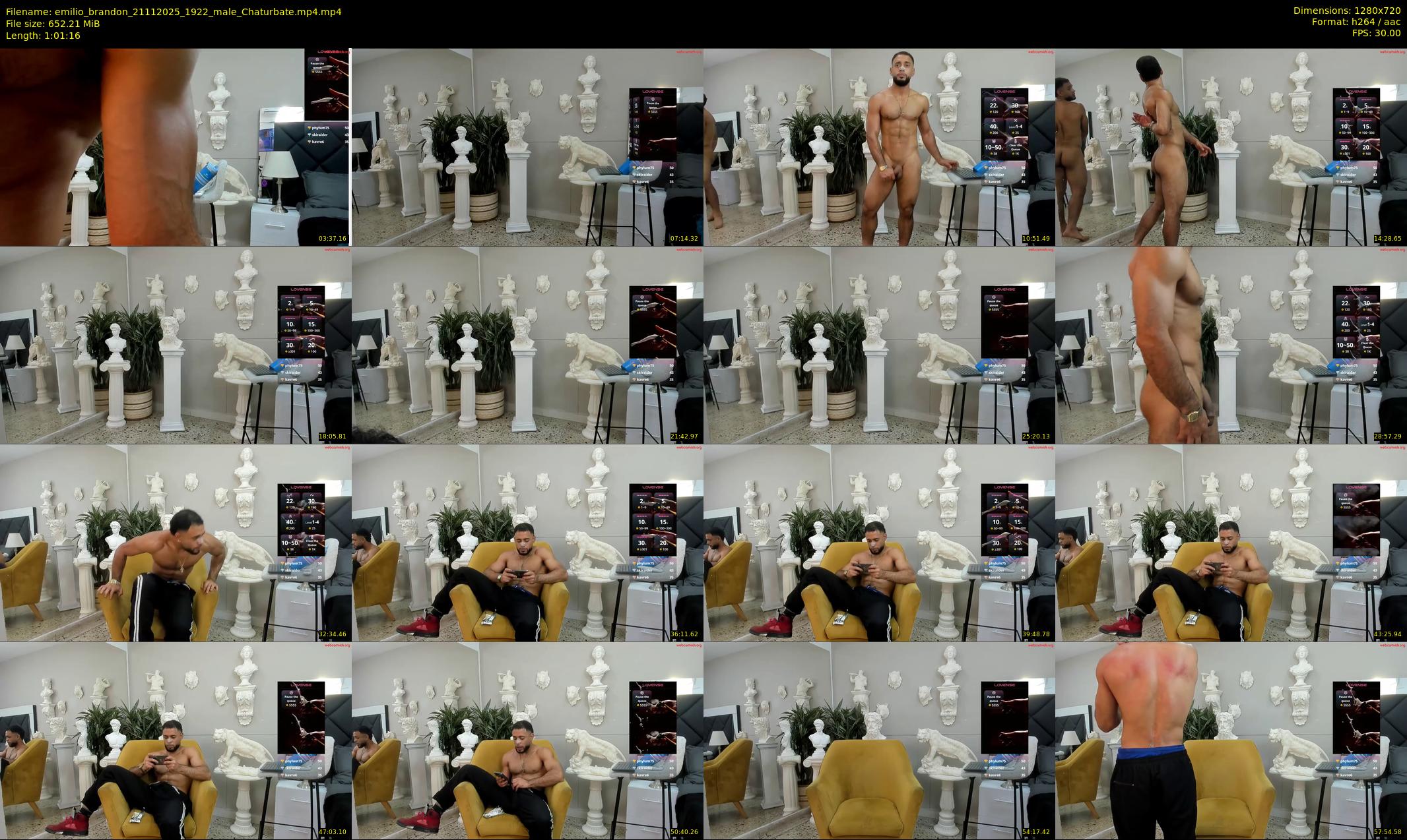 emilio_brandon — 62 minute Chaturbate male cam show recording, 720p, Nov 21, 2025