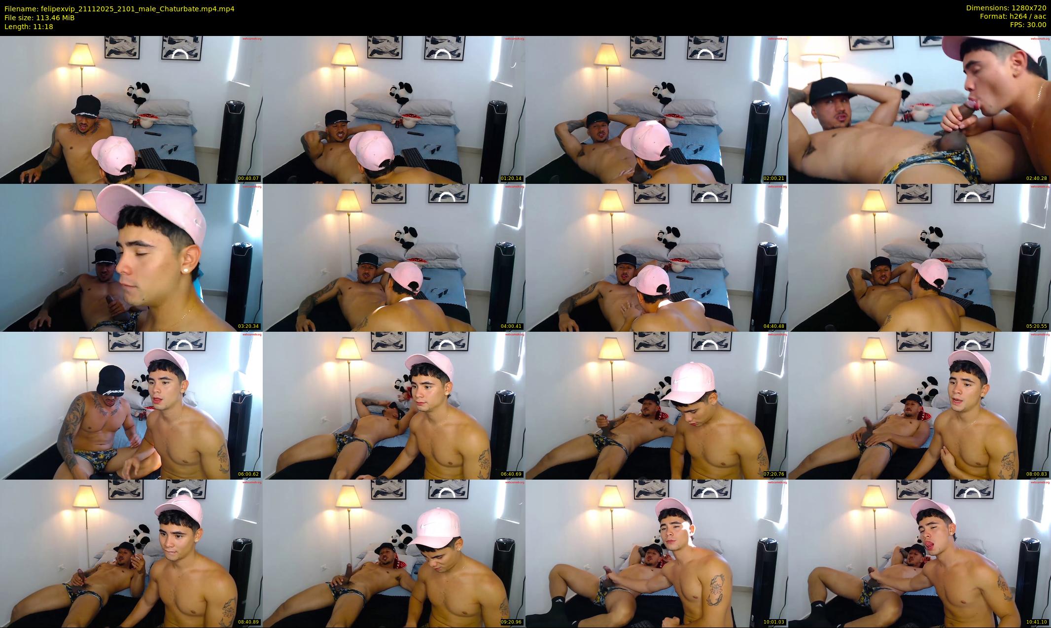 felipexvip — 12 minute Chaturbate male cam show recording, 720p, Nov 21, 2025