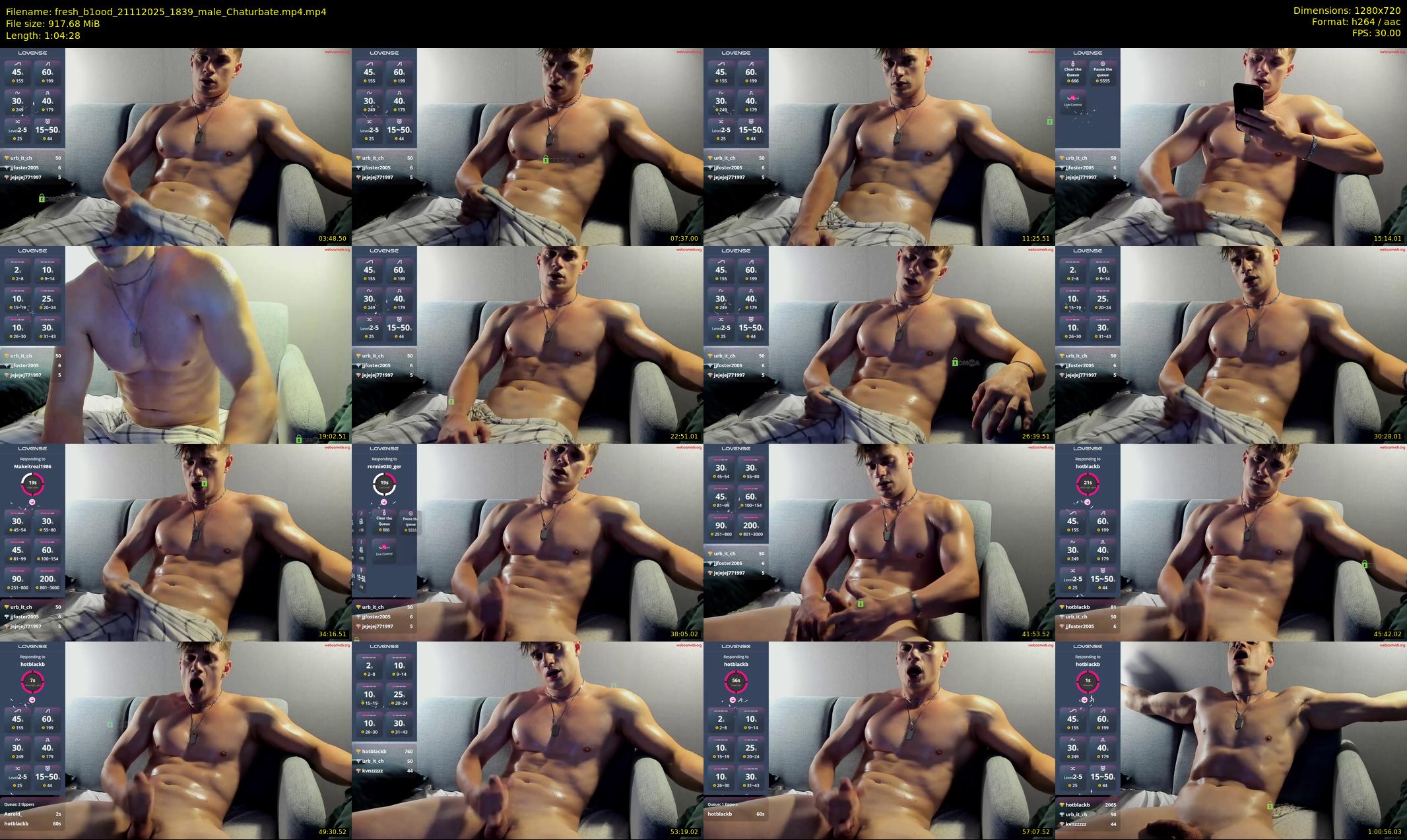 fresh_b1ood — 65 minute Chaturbate male cam show recording, 720p, Nov 21, 2025