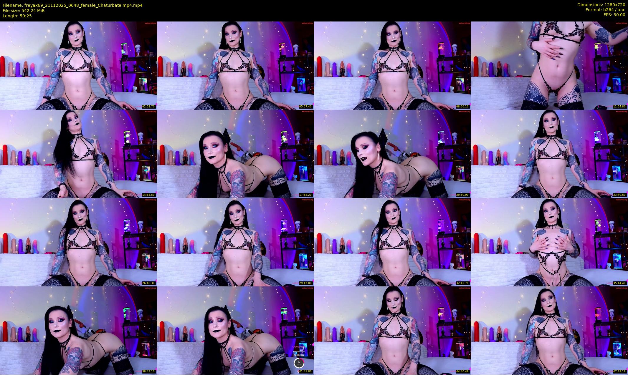 freyax69 — 51 minute Chaturbate female cam show recording, 720p, Nov 21, 2025