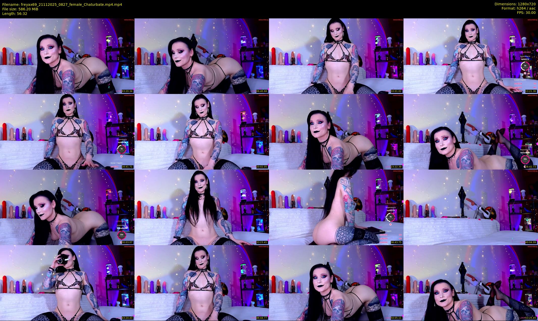 freyax69 — 57 minute Chaturbate female cam show recording, 720p, Nov 21, 2025