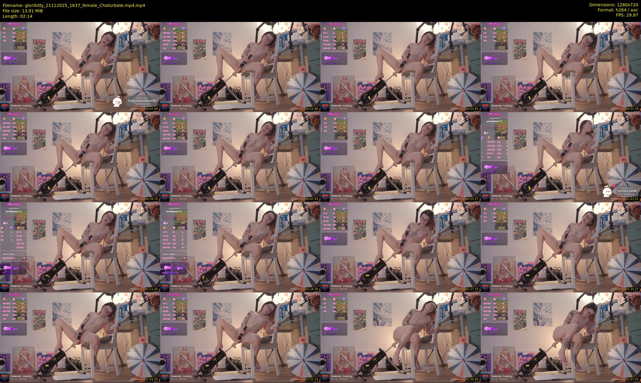 glorikitty — 3 minute Chaturbate female cam show recording, 720p, Nov 21, 2025