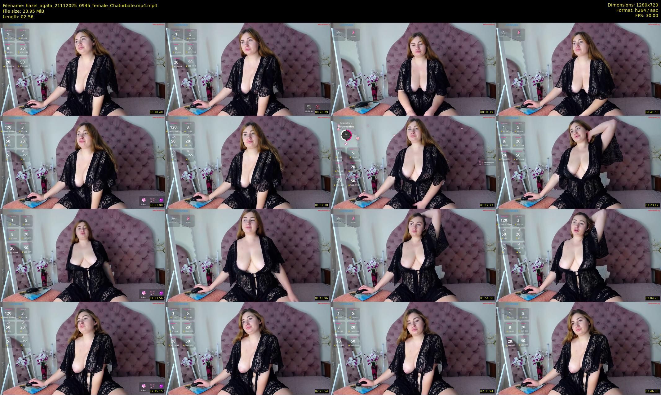 hazel_agata — 3 minute Chaturbate female cam show recording, 720p, Nov 21, 2025