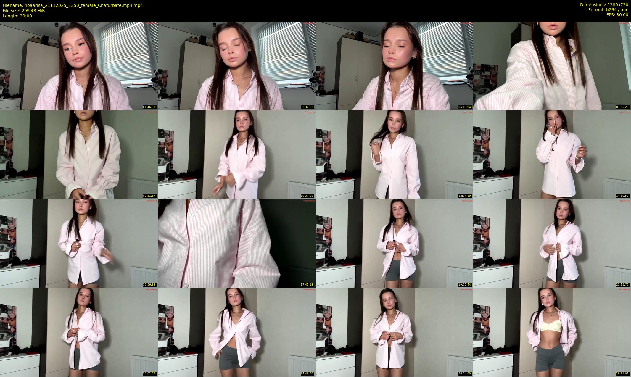 hoaarisa — 30 minute Chaturbate female cam show recording, 720p, Nov 21, 2025