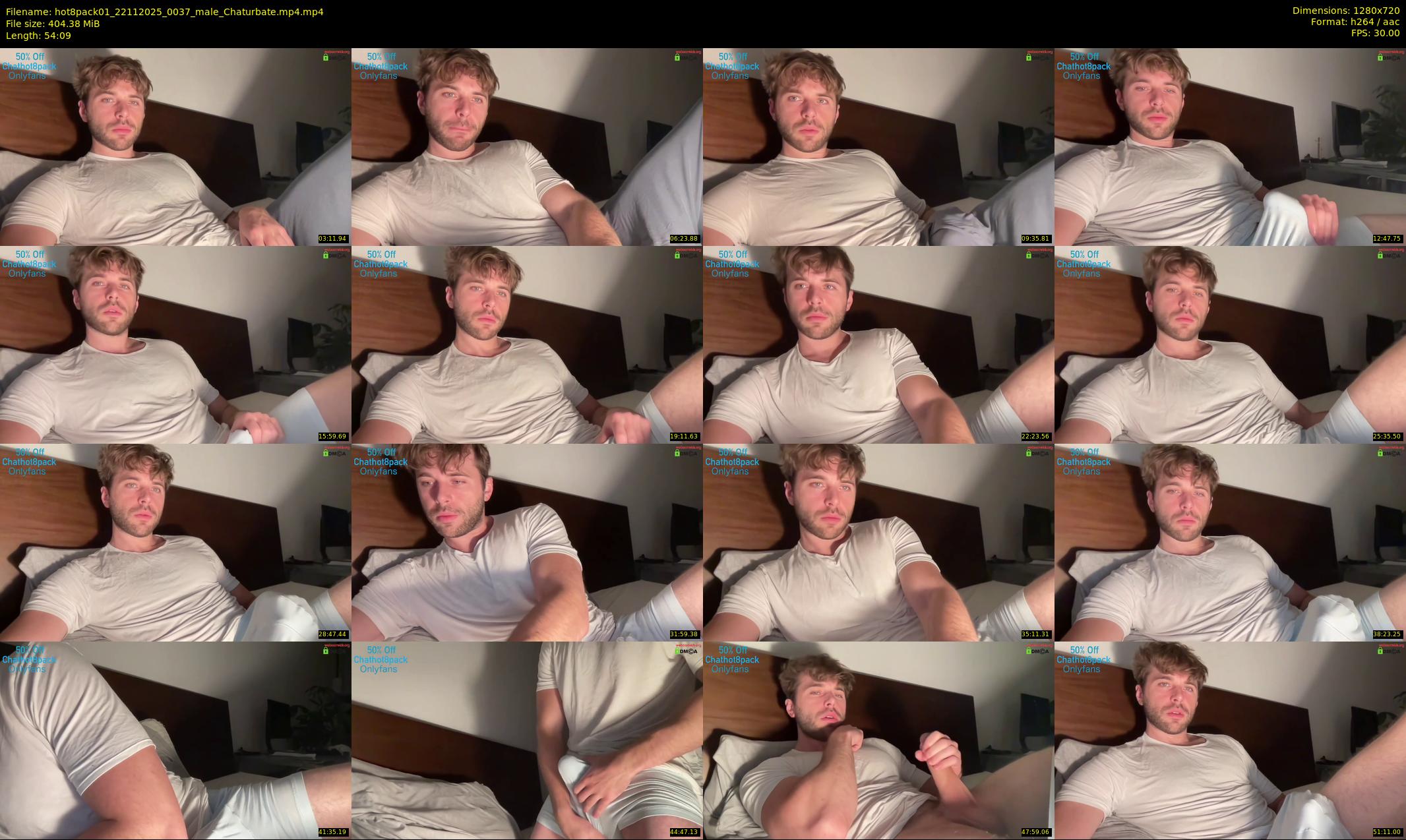 hot8pack01 — 55 minute Chaturbate male cam show recording, 720p, Nov 22, 2025