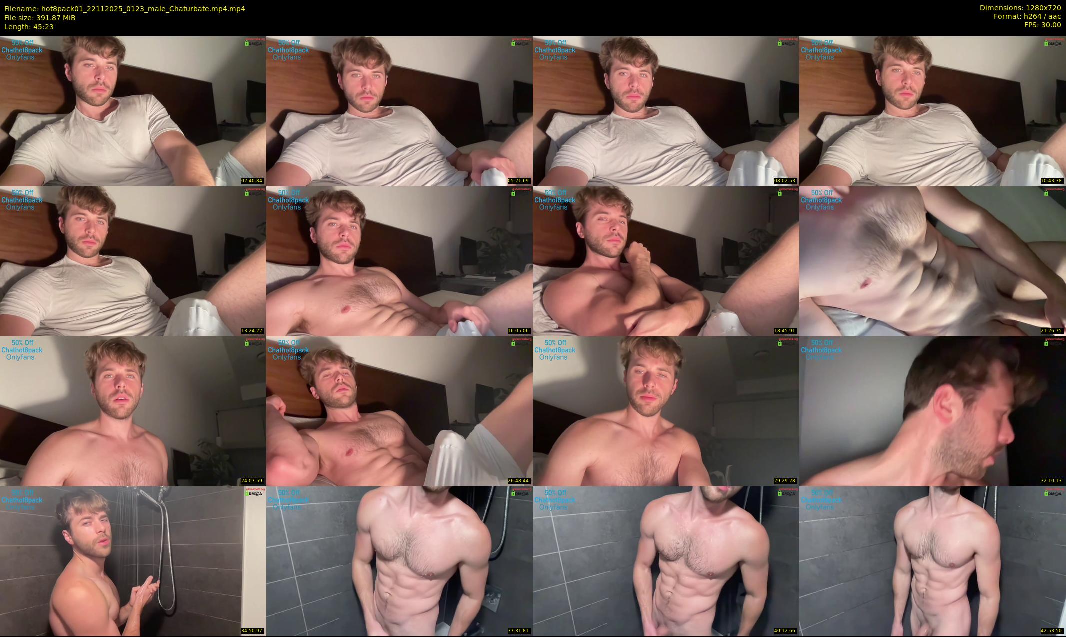 hot8pack01 — 46 minute Chaturbate male cam show recording, 720p, Nov 22, 2025