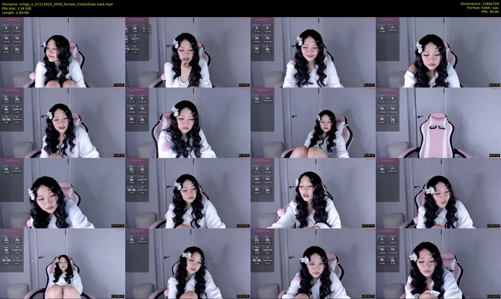 ichigo_o — 120 minute Chaturbate female cam show recording, 720p, Nov 21, 2025