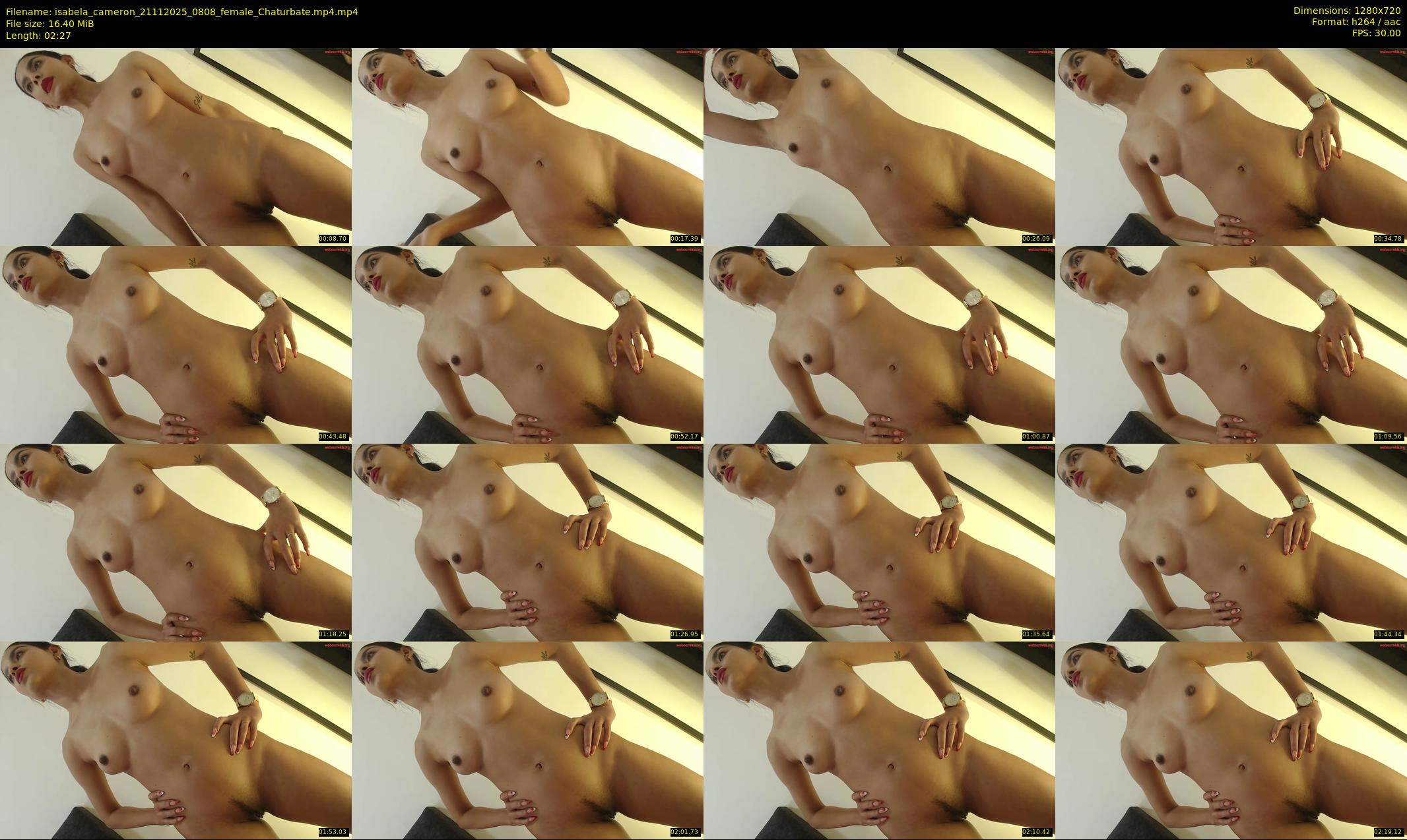isabela_cameron — 3 minute Chaturbate female cam show recording, 720p, Nov 21, 2025