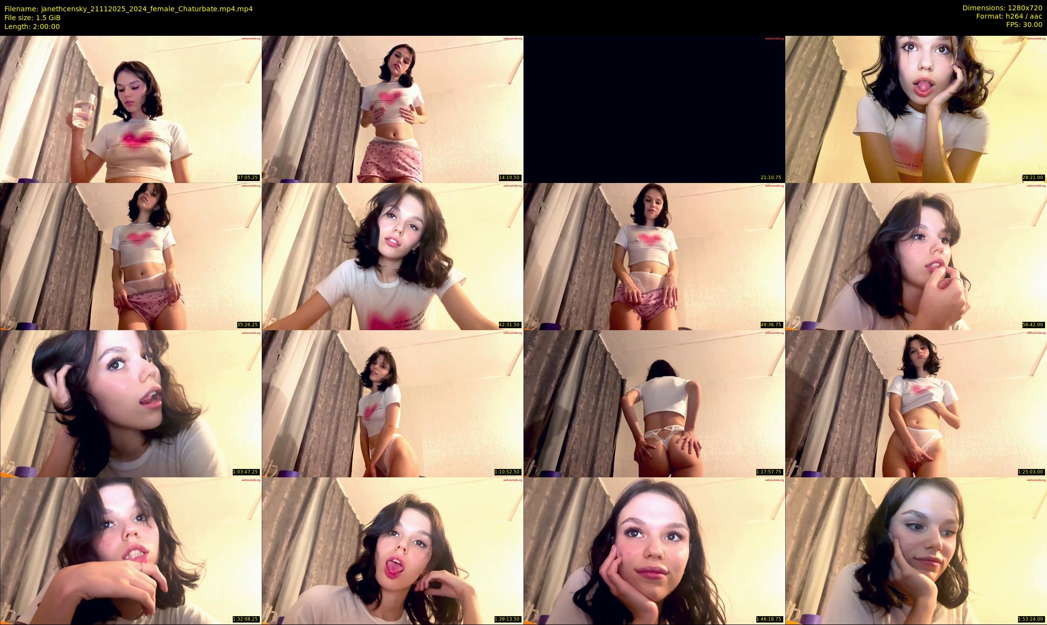 janethcensky — 120 minute Chaturbate female cam show recording, 720p, Nov 21, 2025