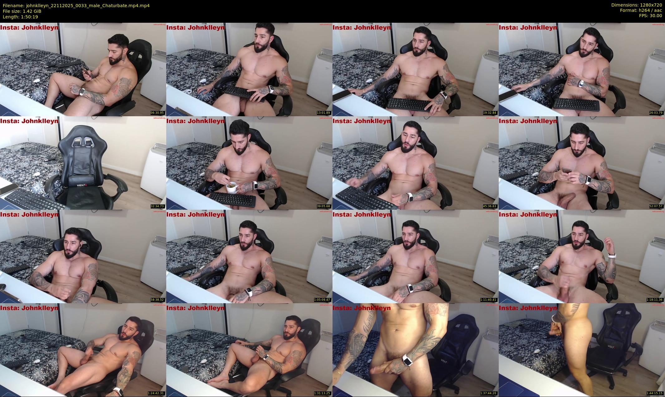 johnklleyn — 111 minute Chaturbate male cam show recording, 720p, Nov 22, 2025