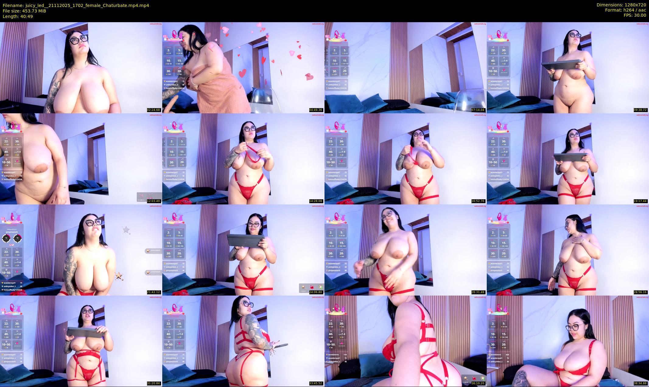 juicy_led_ — 41 minute Chaturbate female cam show recording, 720p, Nov 21, 2025