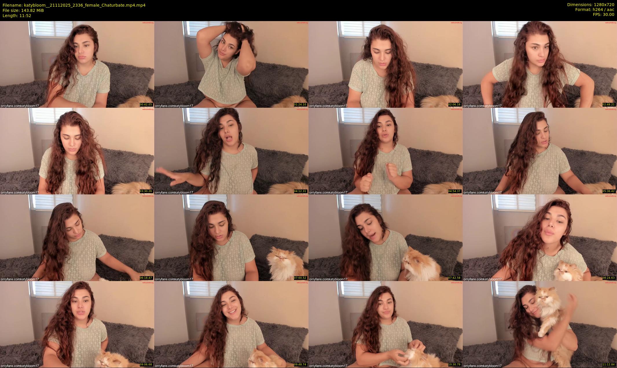 katybloom_ — 12 minute Chaturbate female cam show recording, 720p, Nov 21, 2025