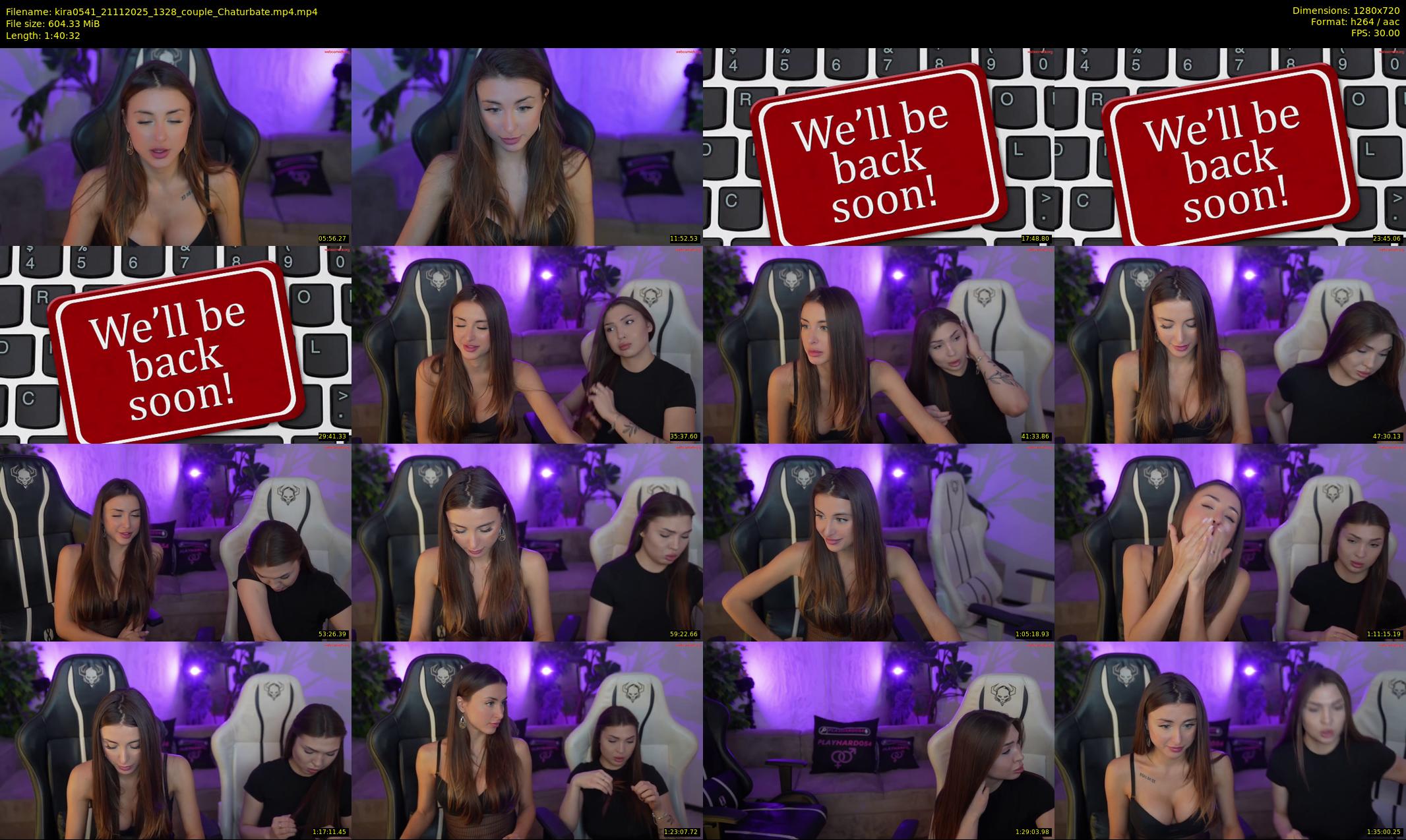 kira0541 — 101 minute Chaturbate couple cam show recording, 720p, Nov 21, 2025