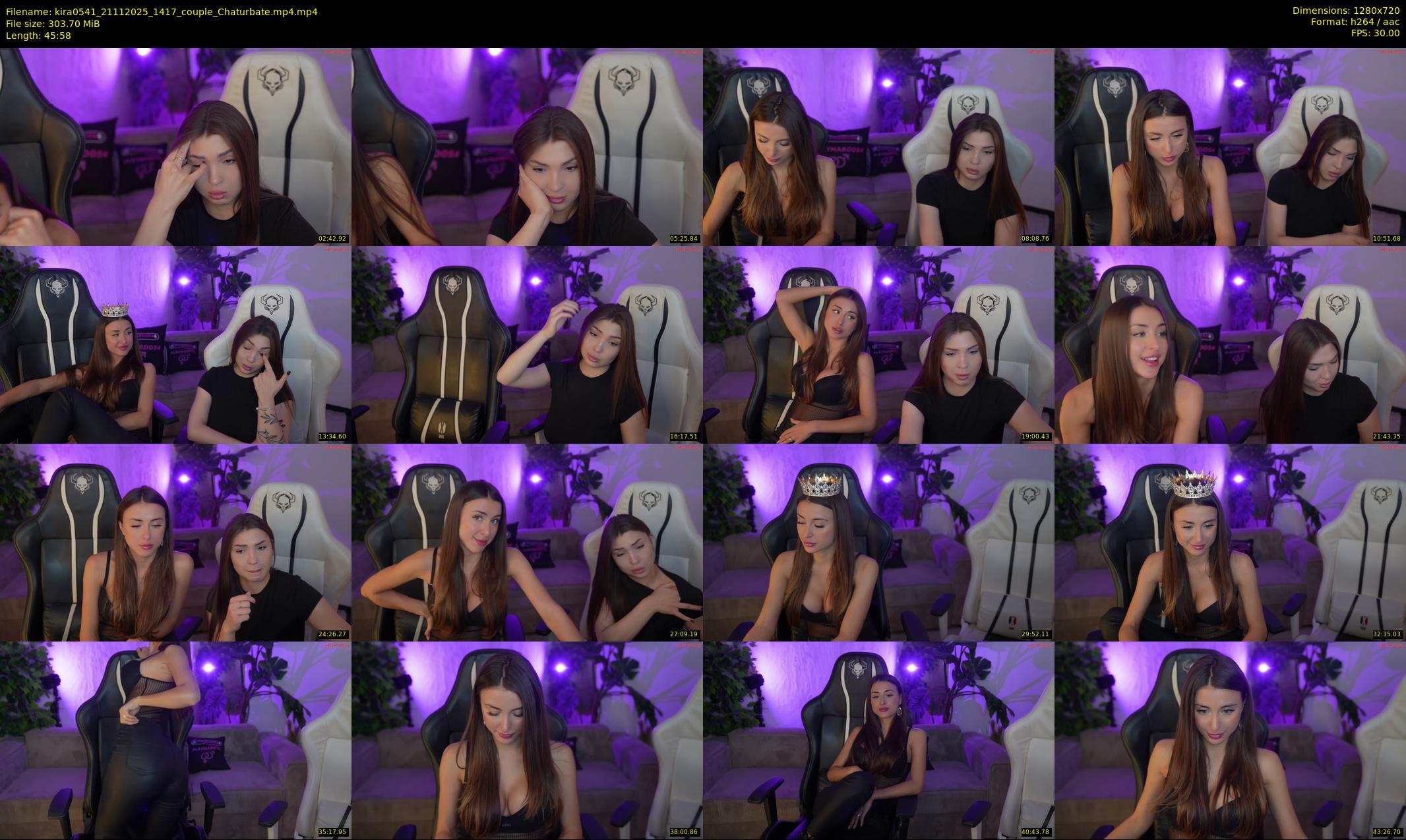 kira0541 — 46 minute Chaturbate couple cam show recording, 720p, Nov 21, 2025