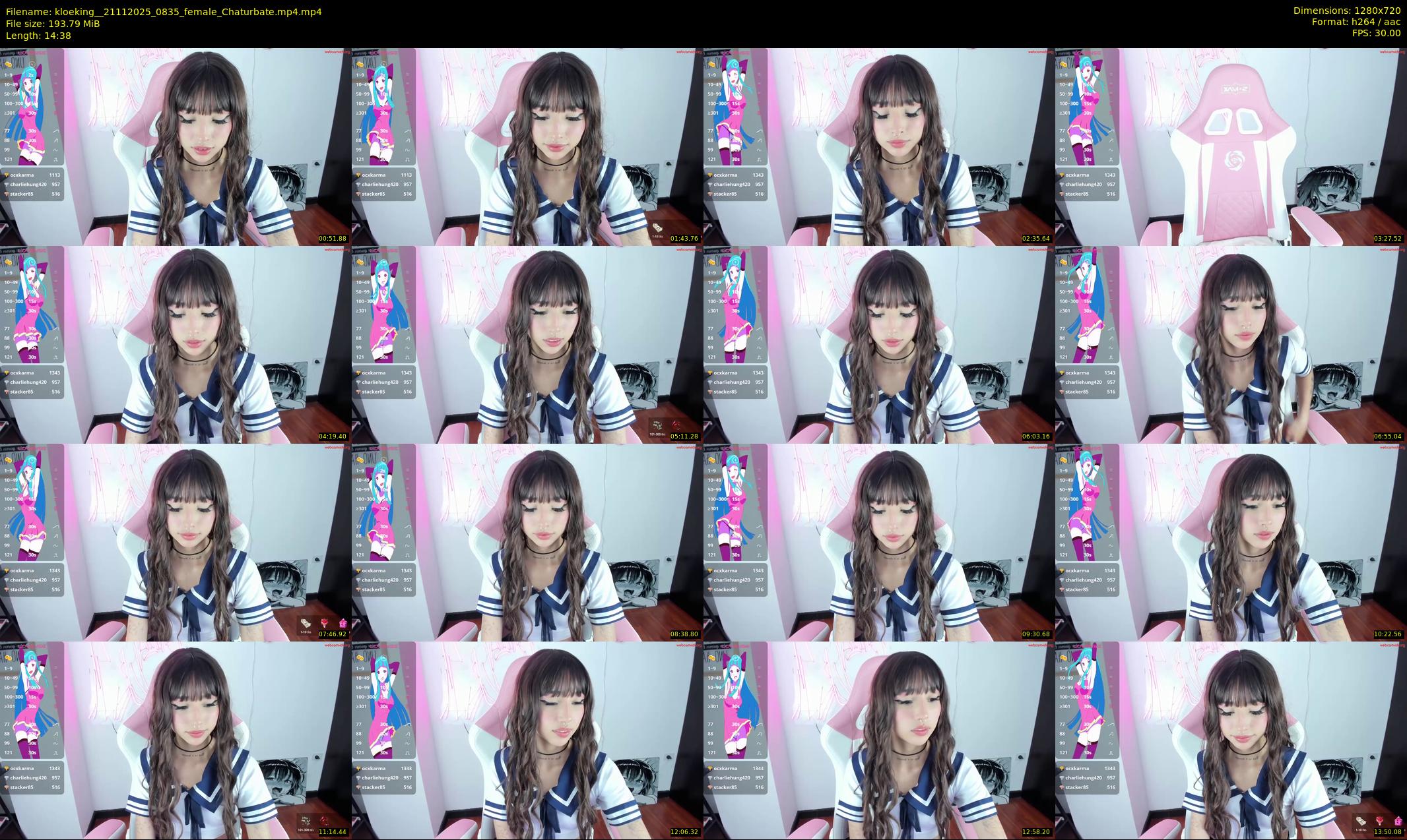 kloeking_ — 15 minute Chaturbate female cam show recording, 720p, Nov 21, 2025