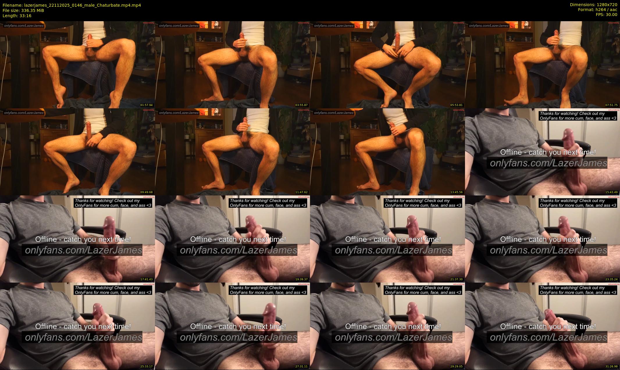 lazerjames — 34 minute Chaturbate male cam show recording, 720p, Nov 22, 2025