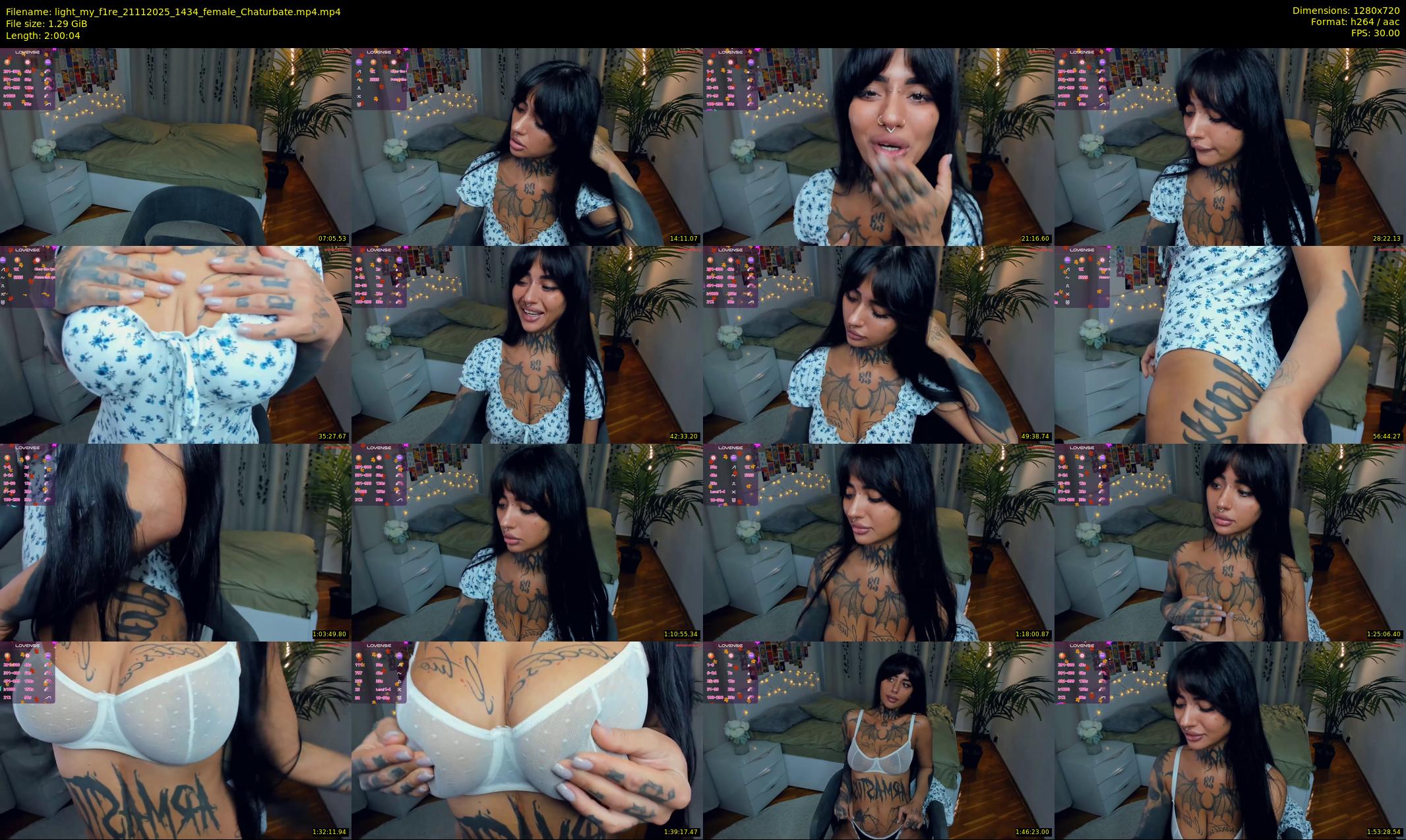 light_my_f1re — 121 minute Chaturbate female cam show recording, 720p, Nov 21, 2025