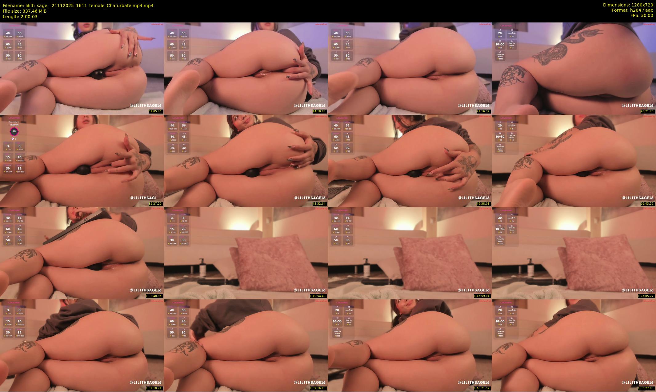 lilith_sage_ — 121 minute Chaturbate female cam show recording, 720p, Nov 21, 2025