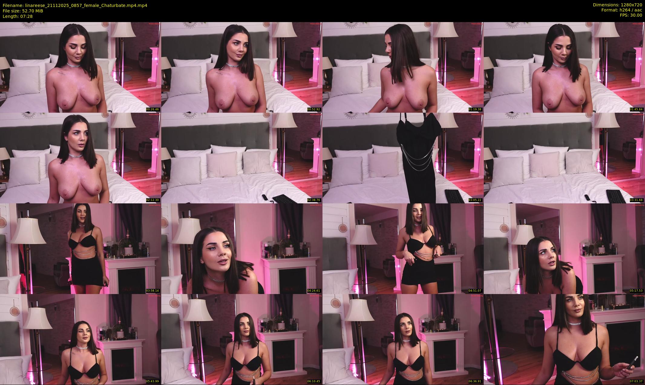 linareese — 8 minute Chaturbate female cam show recording, 720p, Nov 21, 2025