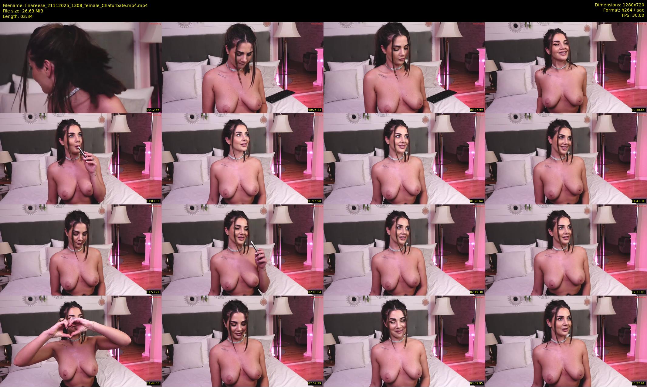 linareese — 4 minute Chaturbate female cam show recording, 720p, Nov 21, 2025