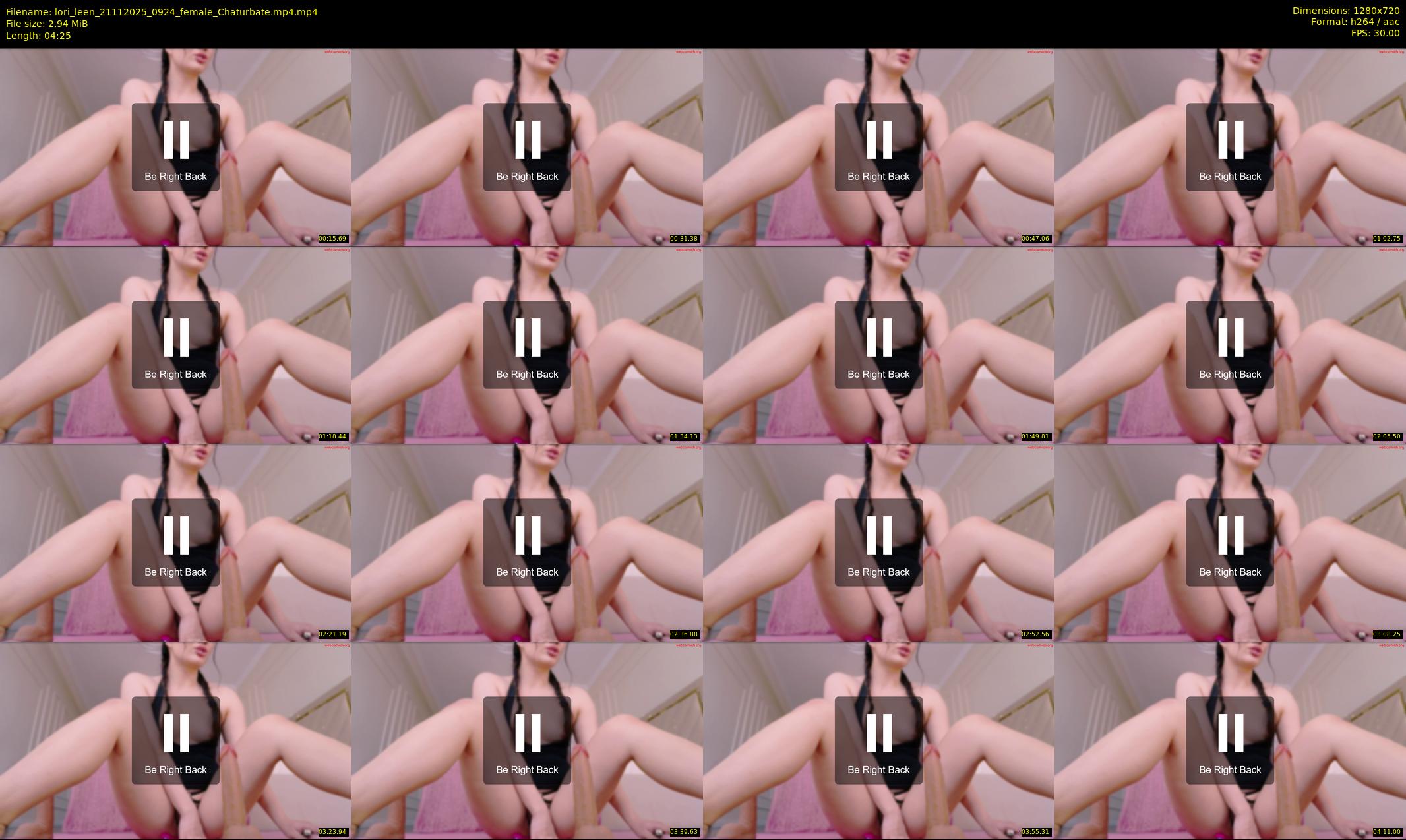 lori_leen — 5 minute Chaturbate female cam show recording, 720p, Nov 21, 2025