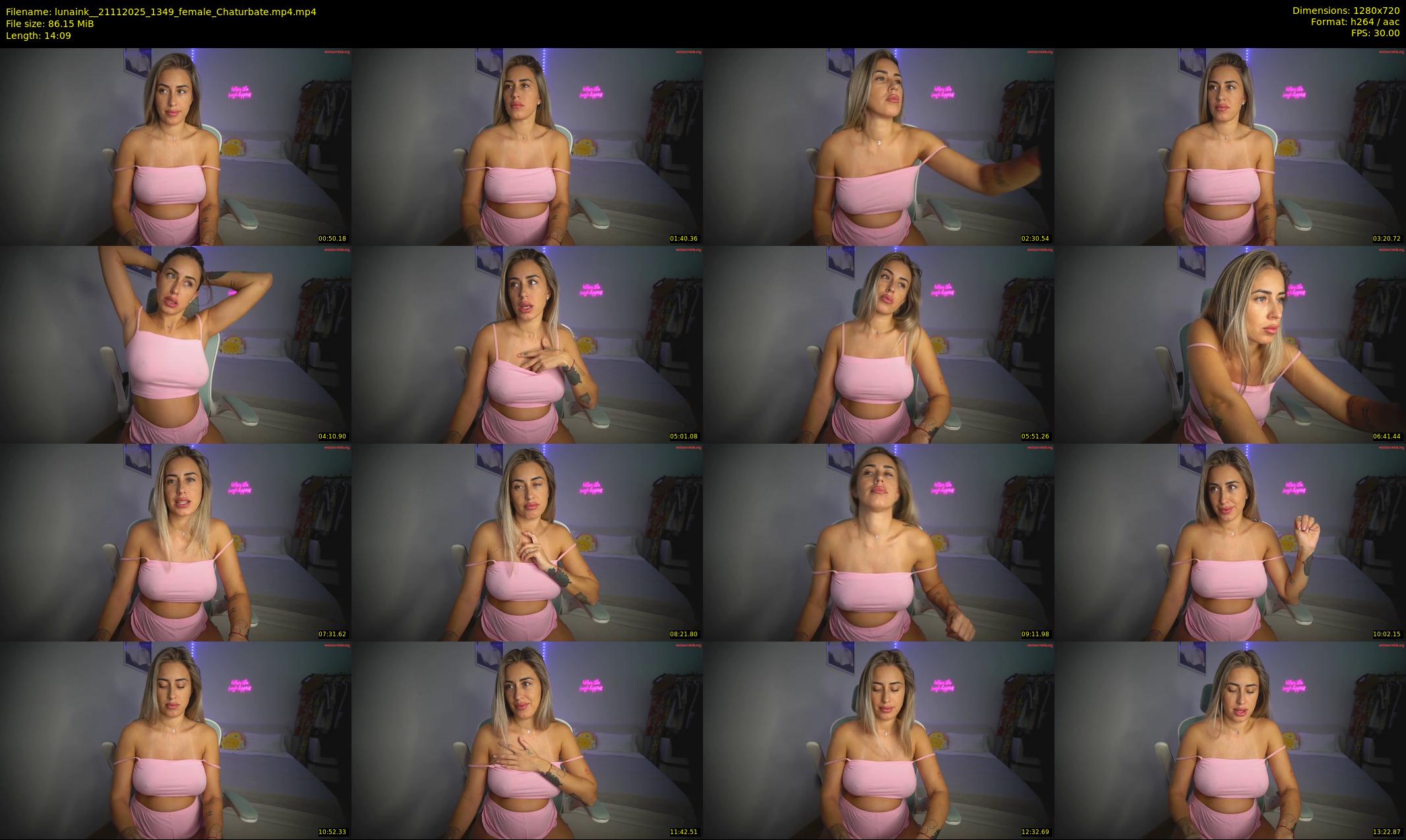 lunaink_ — 15 minute Chaturbate female cam show recording, 720p, Nov 21, 2025