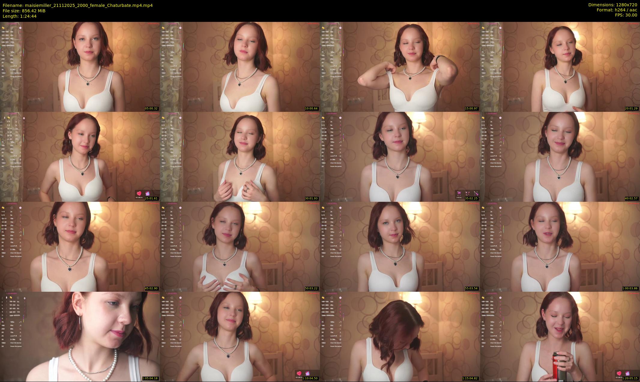 maisiemiller — 85 minute Chaturbate female cam show recording, 720p, Nov 21, 2025