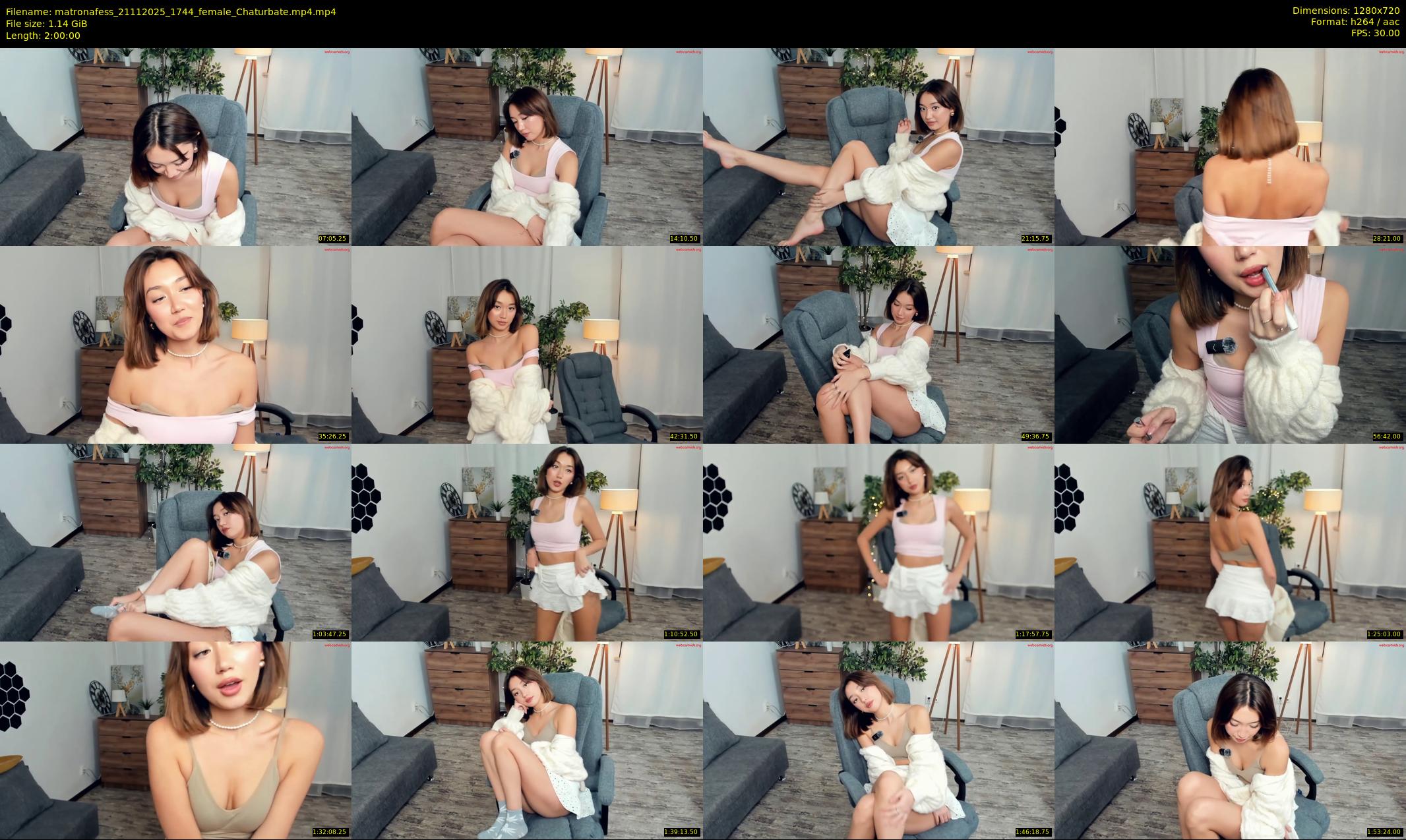 matronafess — 120 minute Chaturbate female cam show recording, 720p, Nov 21, 2025