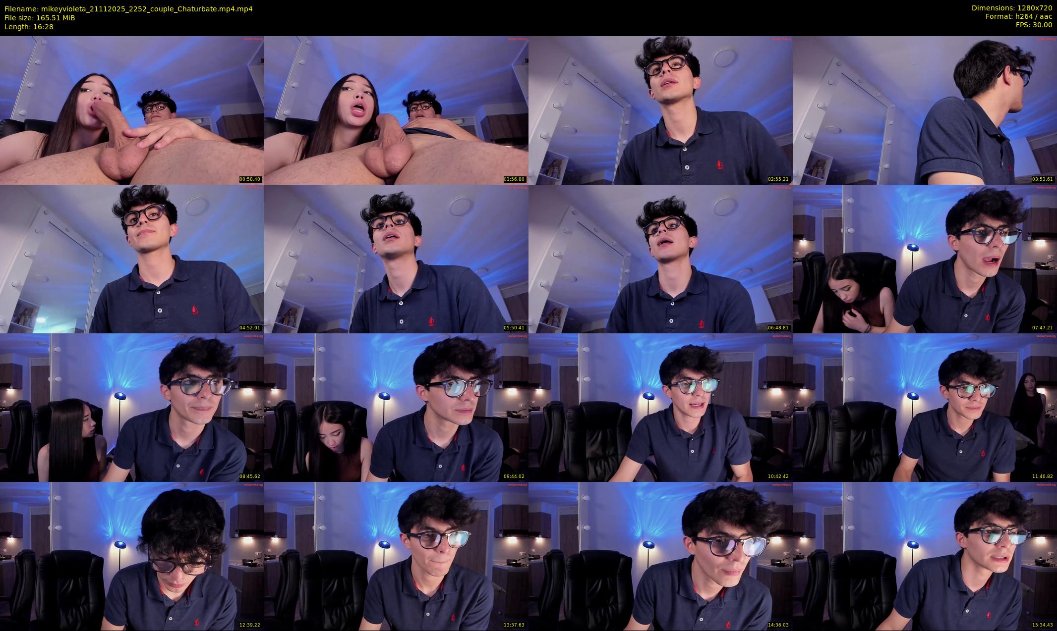 mikeyvioleta — 17 minute Chaturbate couple cam show recording, 720p, Nov 21, 2025