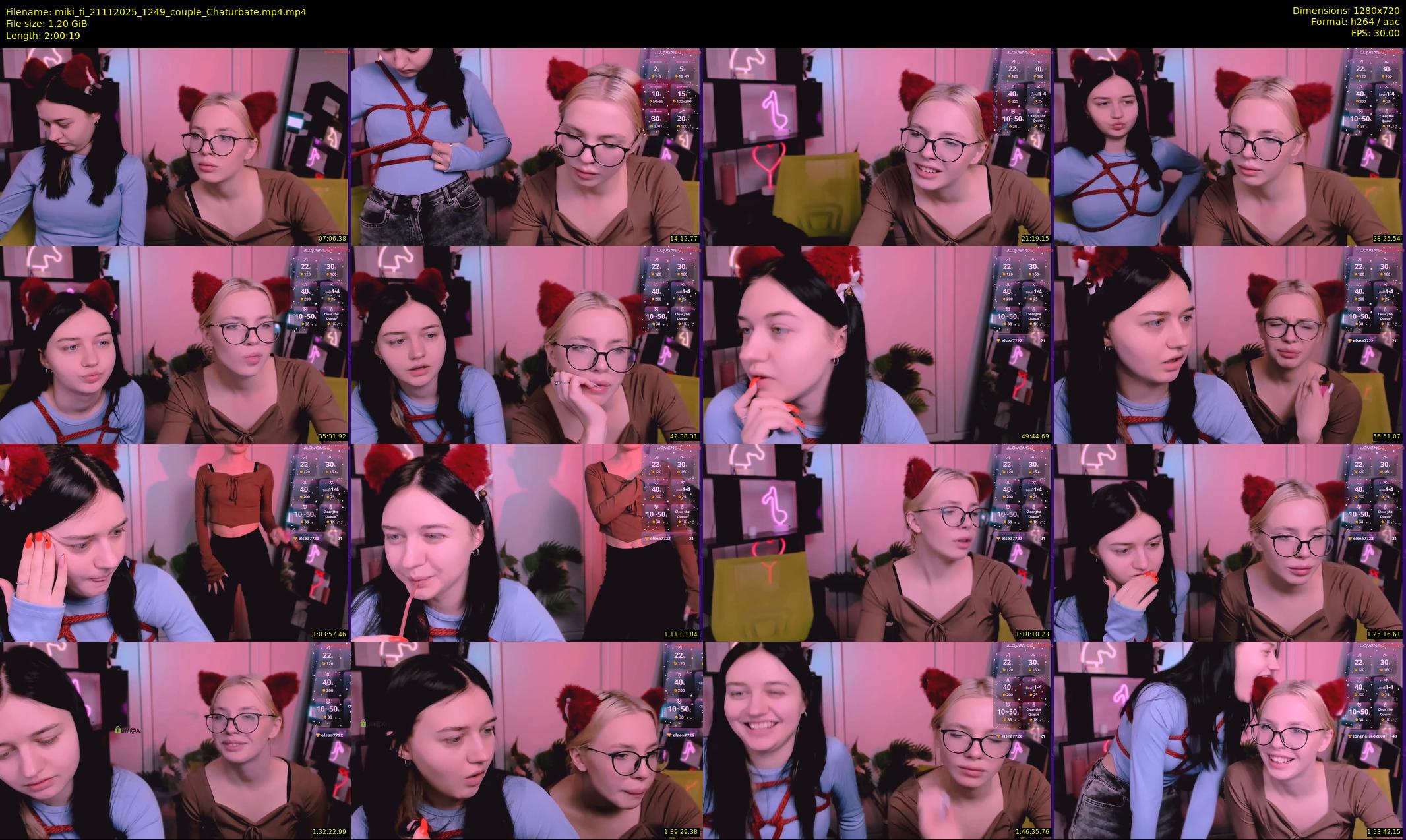miki_ti — 121 minute Chaturbate female cam show recording, 720p, Nov 21, 2025