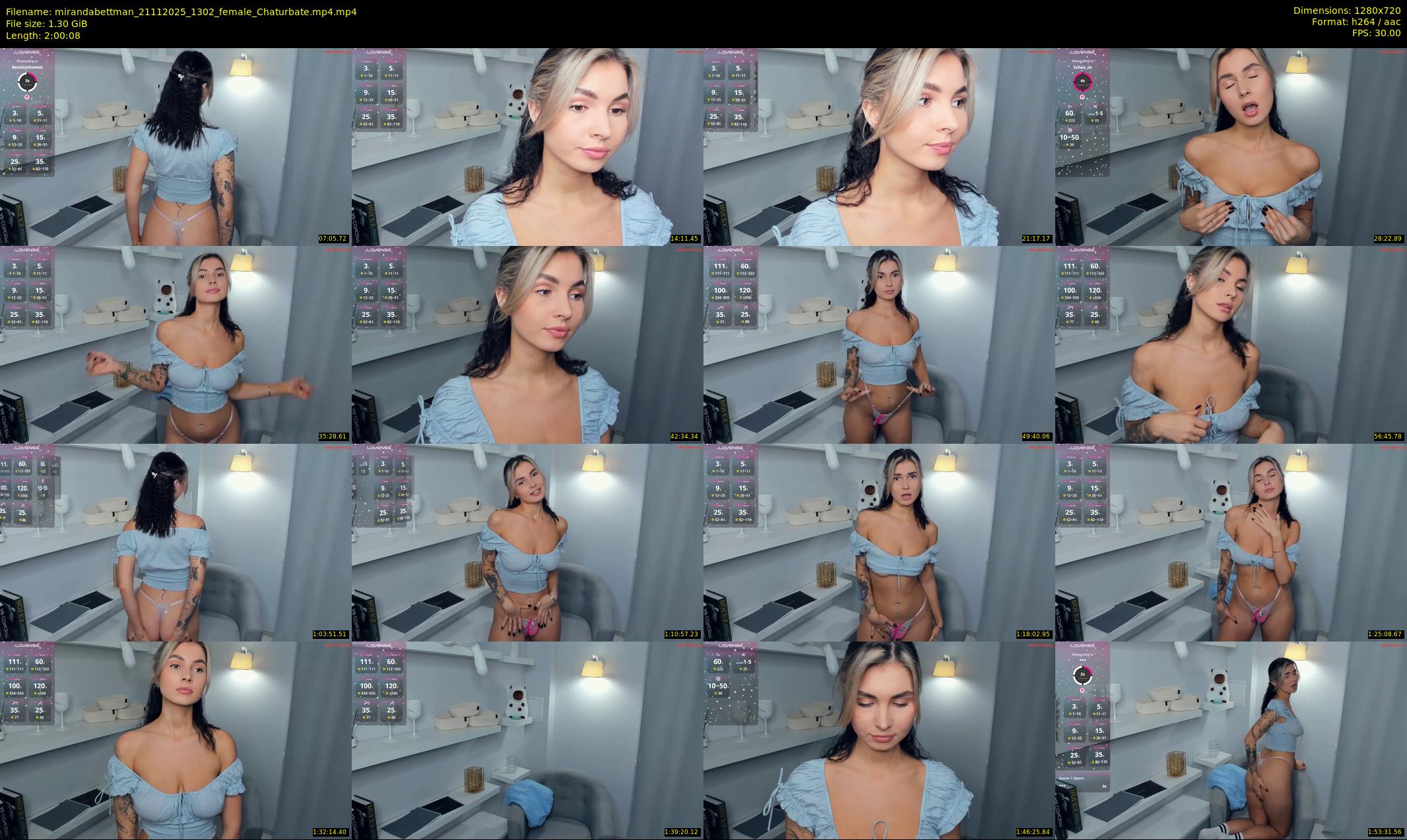 mirandabettman — 121 minute Chaturbate female cam show recording, 720p, Nov 21, 2025
