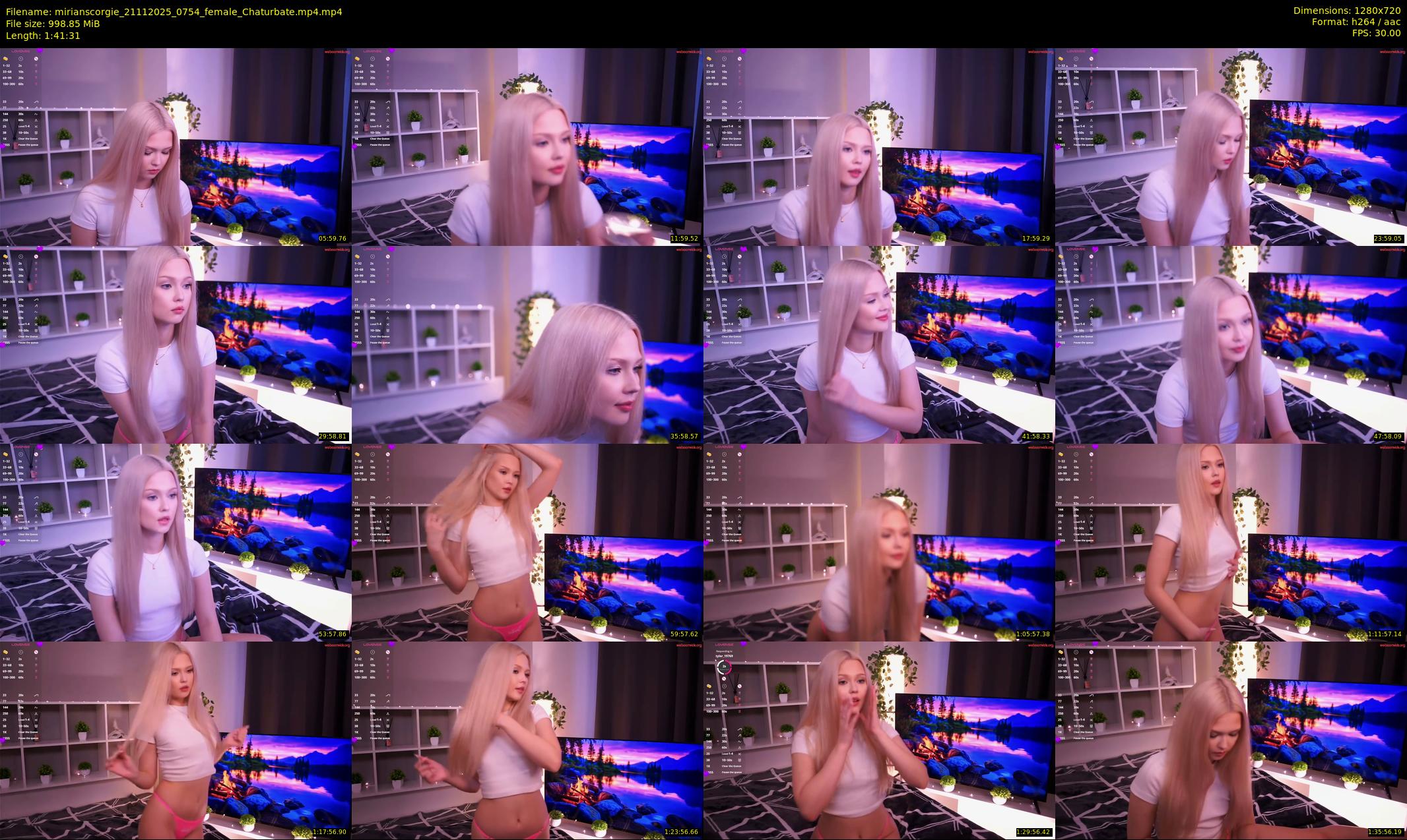 mirianscorgie — 102 minute Chaturbate female cam show recording, 720p, Nov 21, 2025