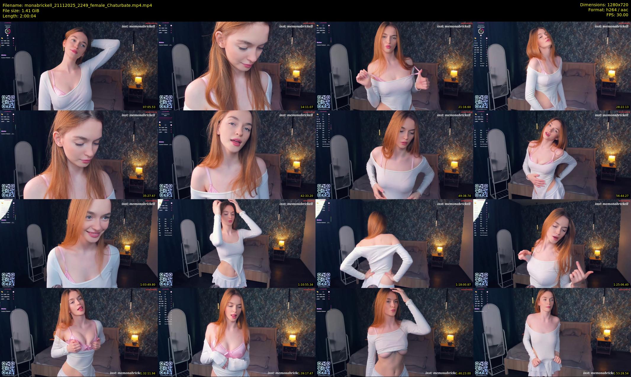 monabrickell — 121 minute Chaturbate female cam show recording, 720p, Nov 21, 2025