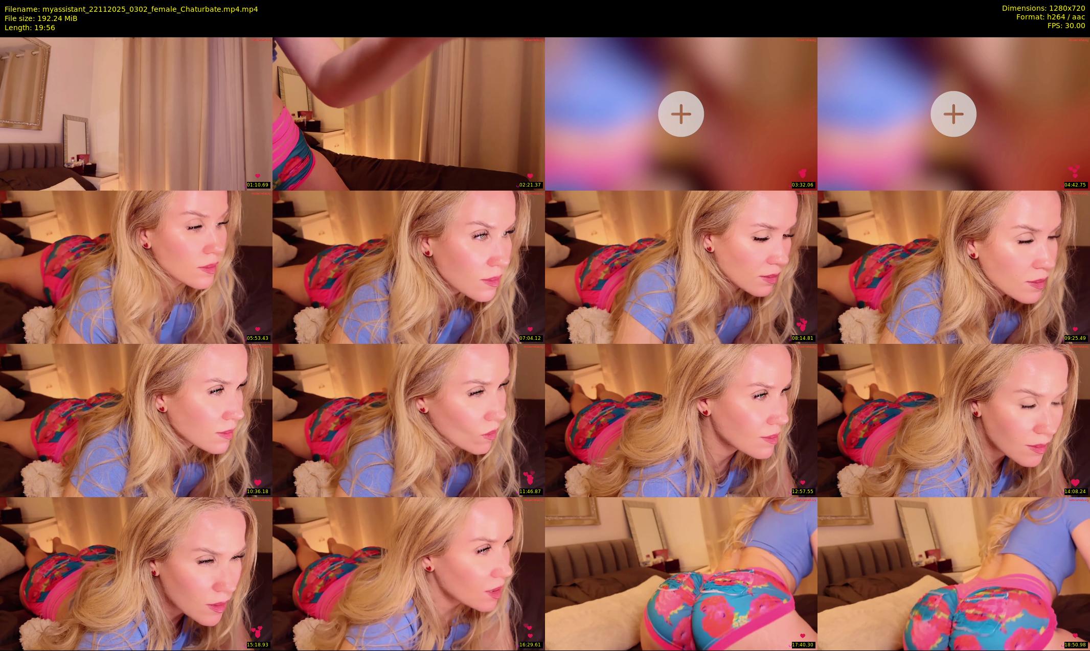 myassistant — 20 minute Chaturbate female cam show recording, 720p, Nov 22, 2025