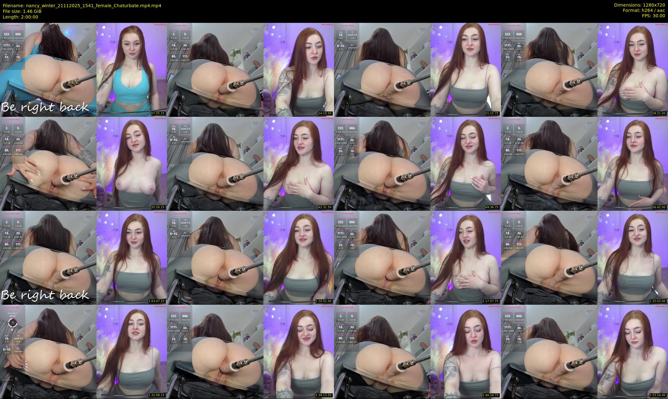 nancy_winter — 120 minute Chaturbate female cam show recording, 720p, Nov 21, 2025
