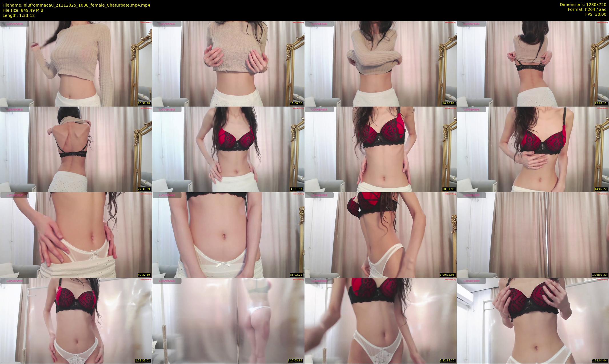 niufrommacau — 94 minute Chaturbate female cam show recording, 720p, Nov 21, 2025