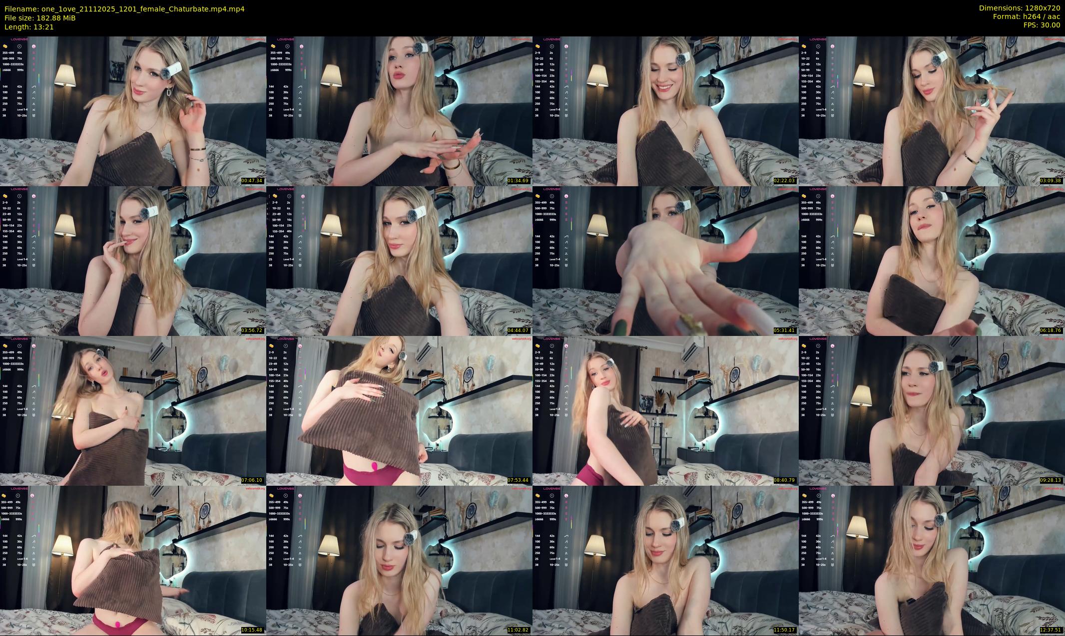 one_1ove — 14 minute Chaturbate female cam show recording, 720p, Nov 21, 2025