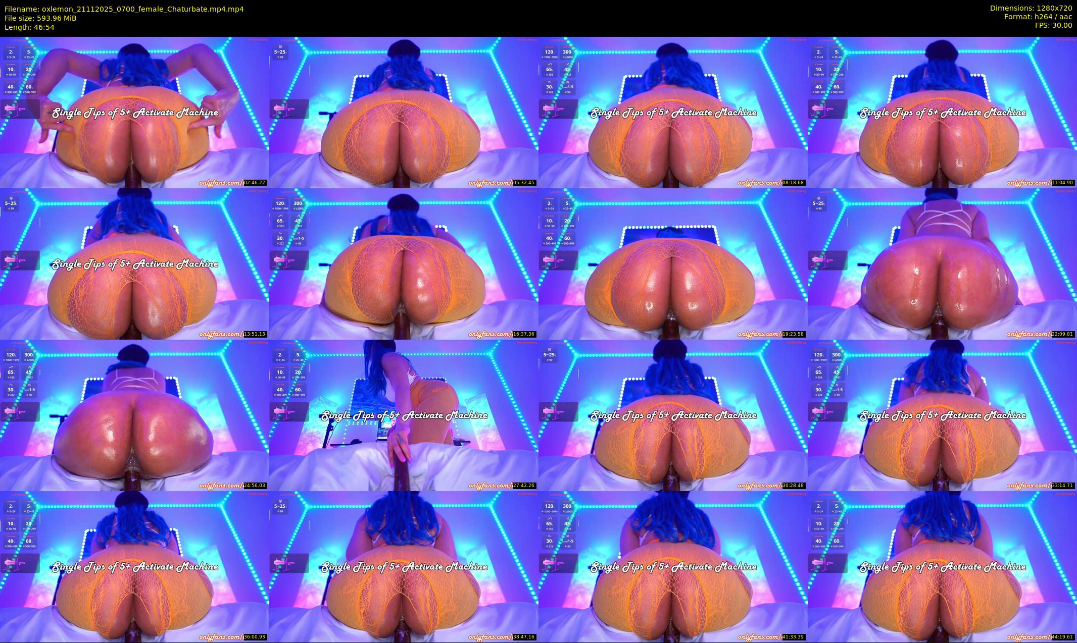 oxlemon — 47 minute Chaturbate female cam show recording, 720p, Nov 21, 2025
