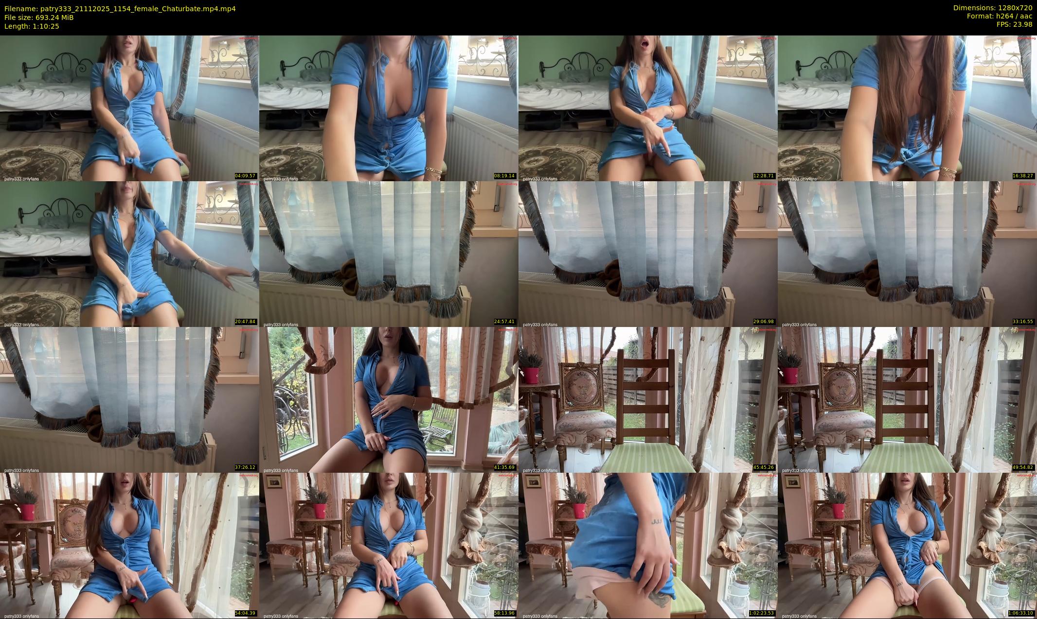 patry333 — 71 minute Chaturbate female cam show recording, 720p, Nov 21, 2025