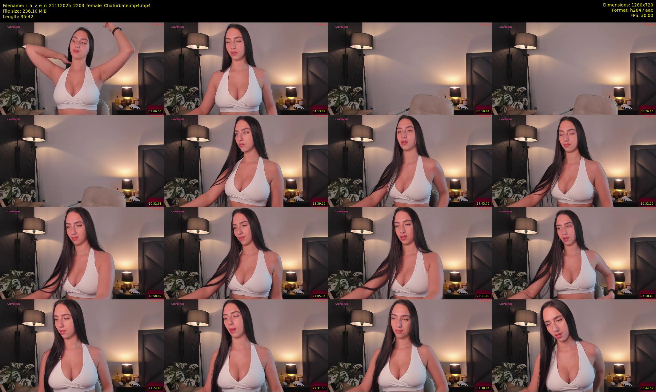 r_a_v_e_n — 36 minute Chaturbate female cam show recording, 720p, Nov 21, 2025