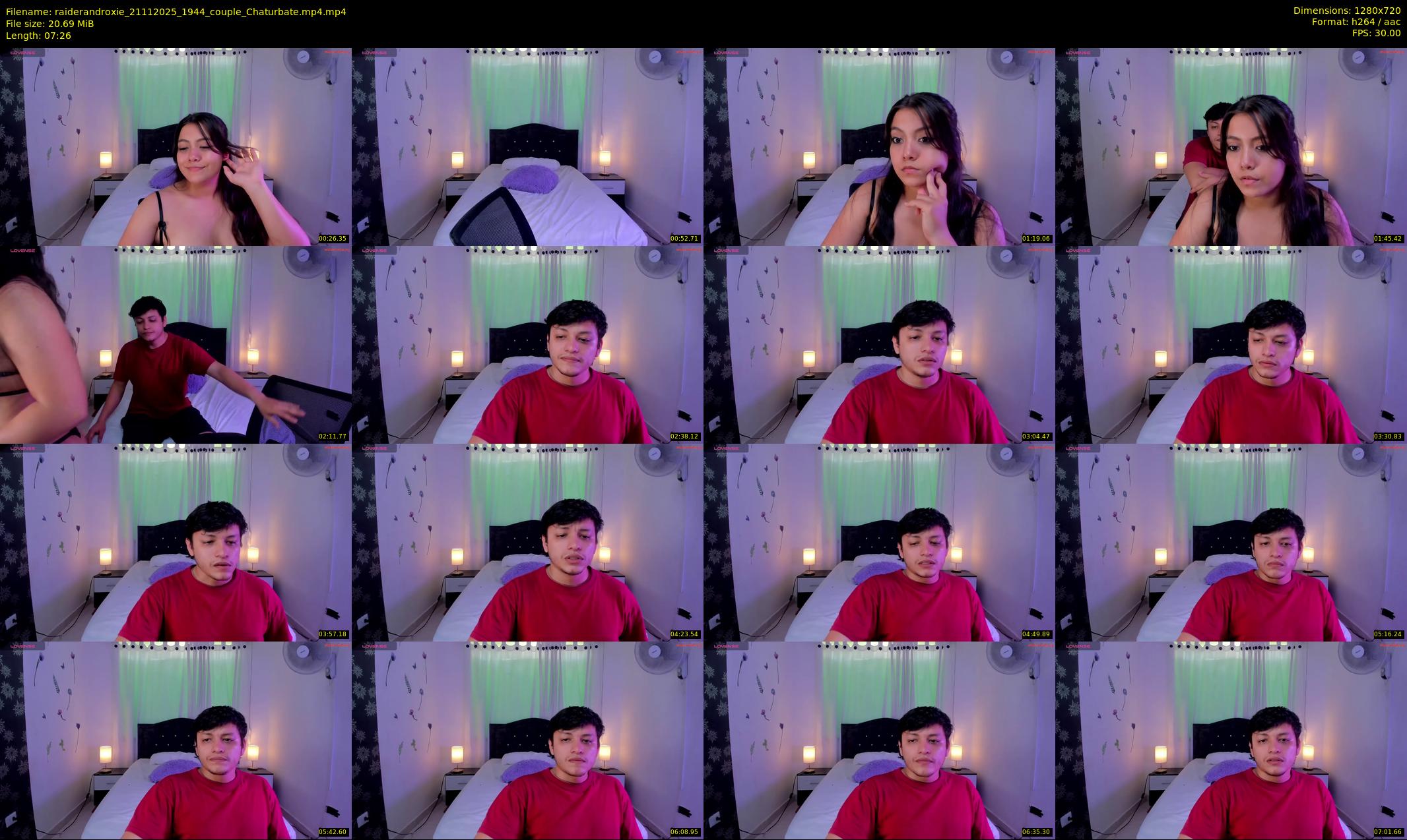 raiderandroxie — 8 minute Chaturbate couple cam show recording, 720p, Nov 21, 2025