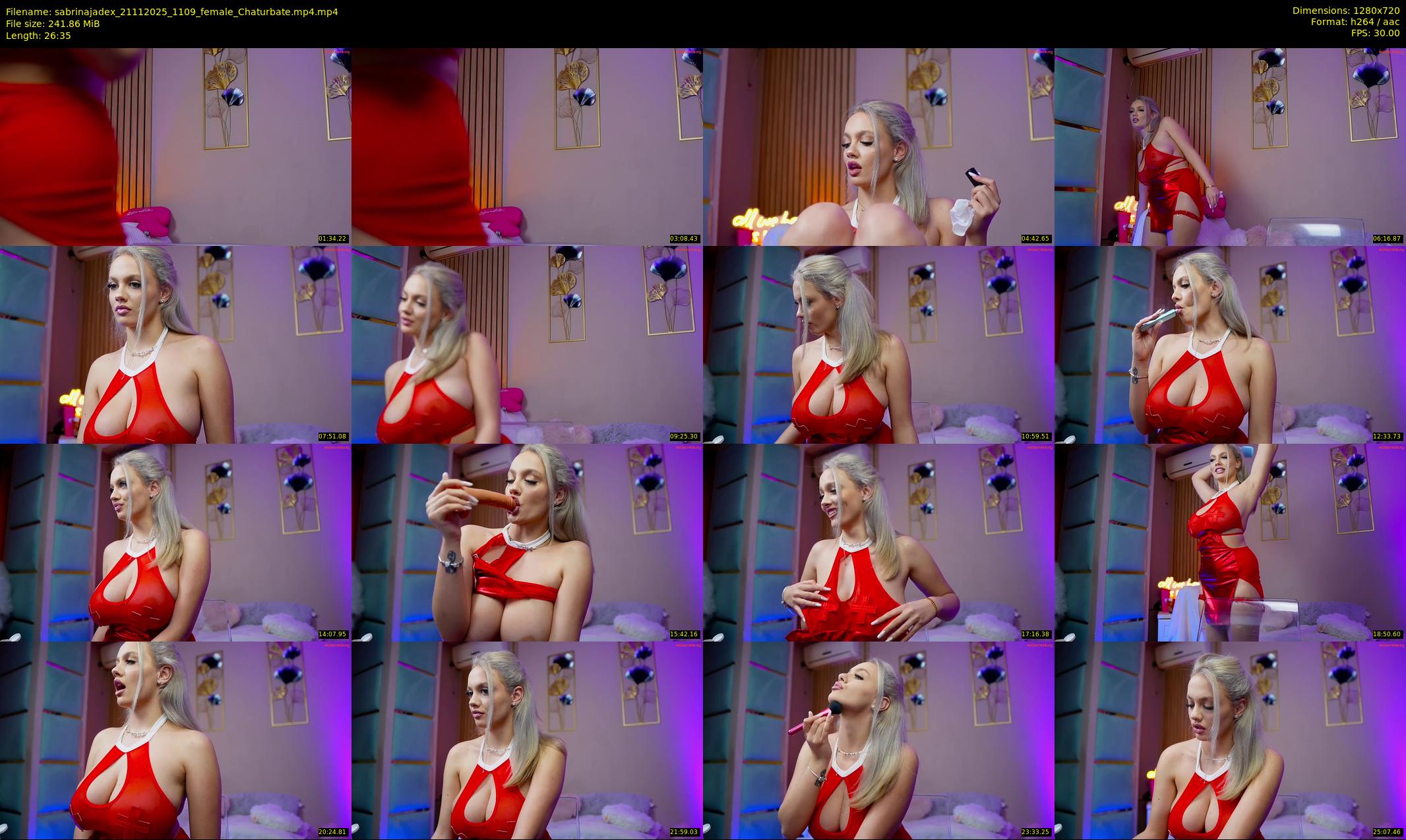 sabrinajadex — 27 minute Chaturbate female cam show recording, 720p, Nov 21, 2025