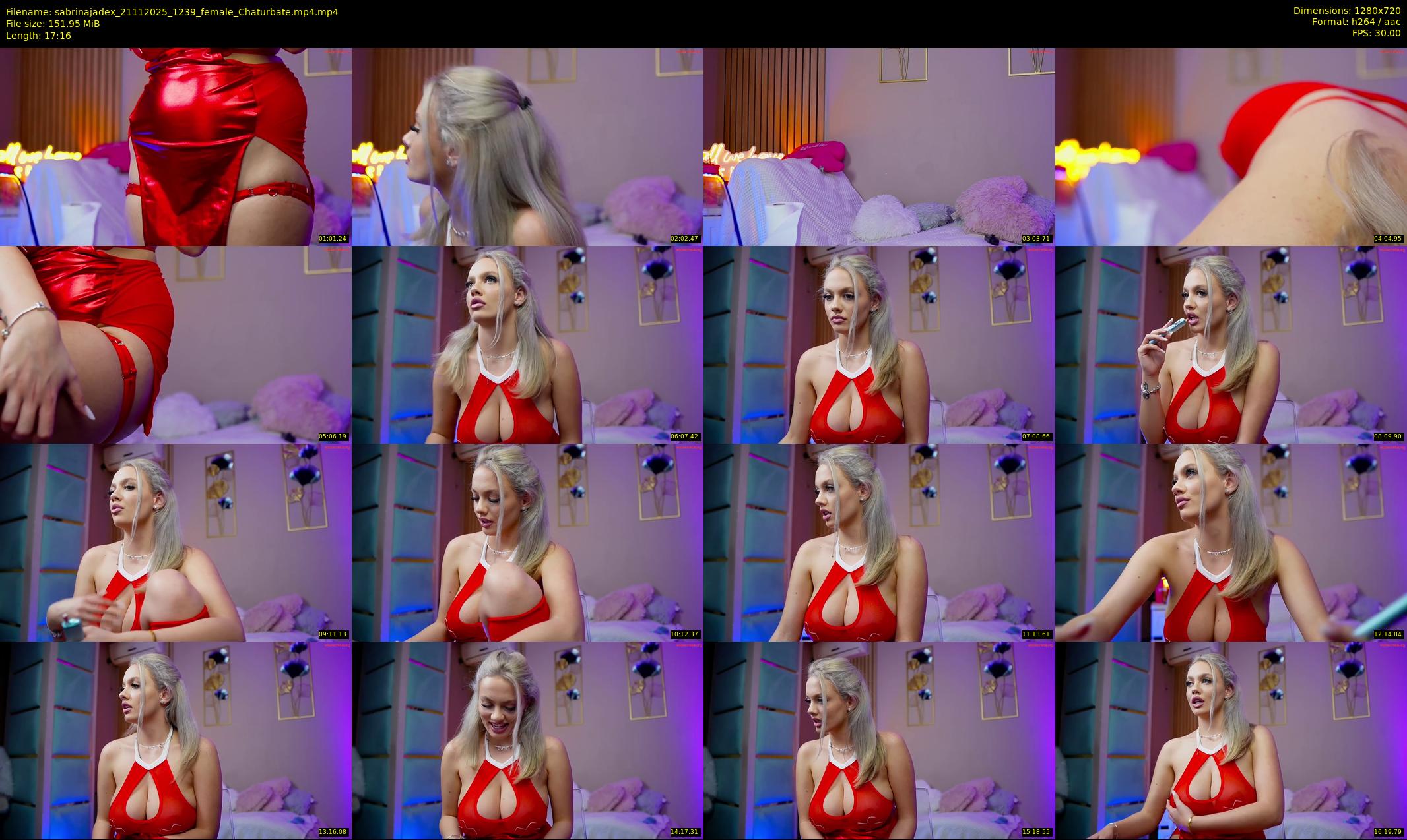 sabrinajadex — 18 minute Chaturbate female cam show recording, 720p, Nov 21, 2025