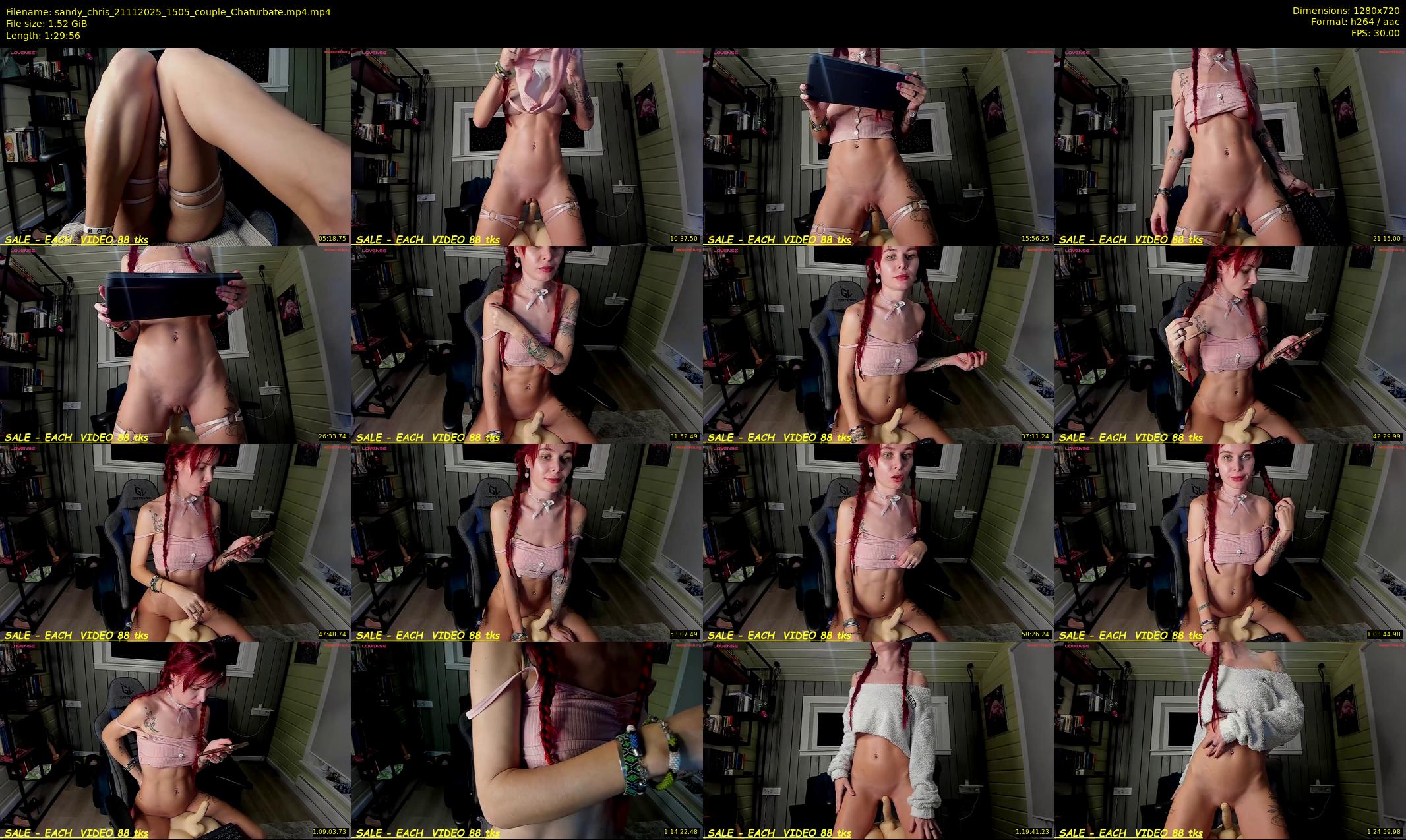 sandy_chris — 90 minute Chaturbate couple cam show recording, 720p, Nov 21, 2025