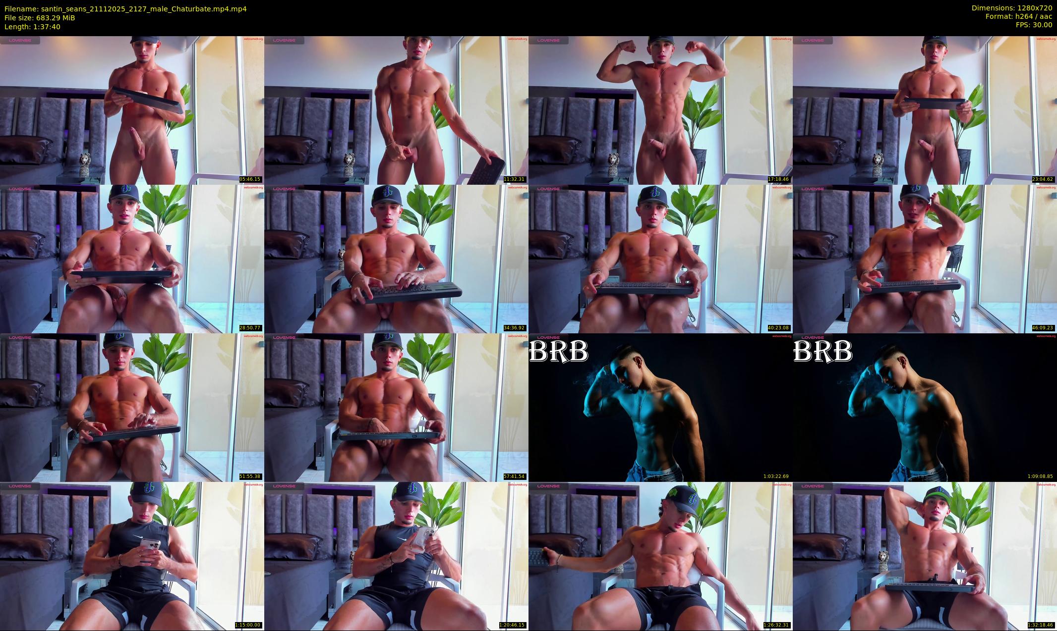 santin_seans — 98 minute Chaturbate male cam show recording, 720p, Nov 21, 2025