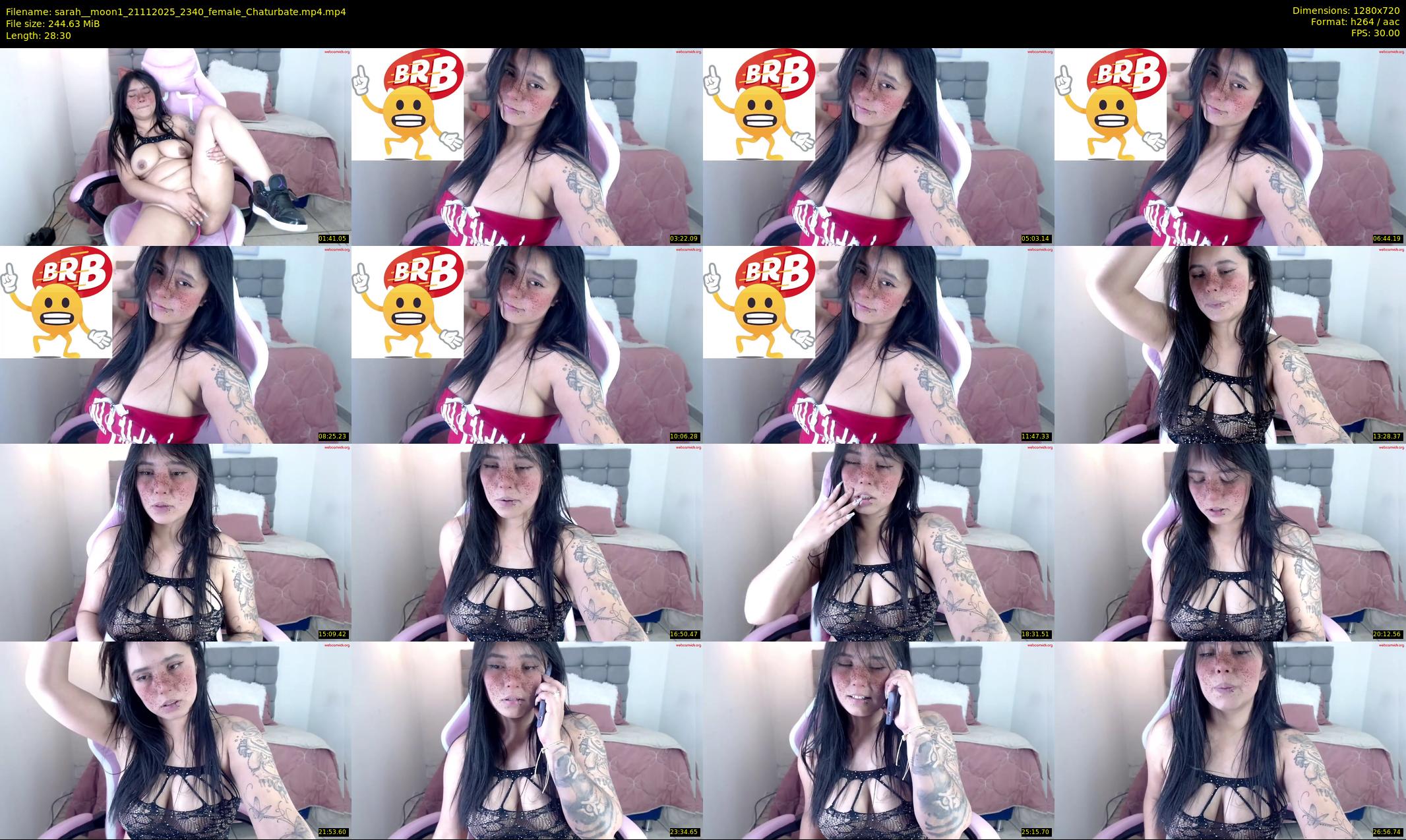 sarah__moon1 — 29 minute Chaturbate female cam show recording, 720p, Nov 21, 2025