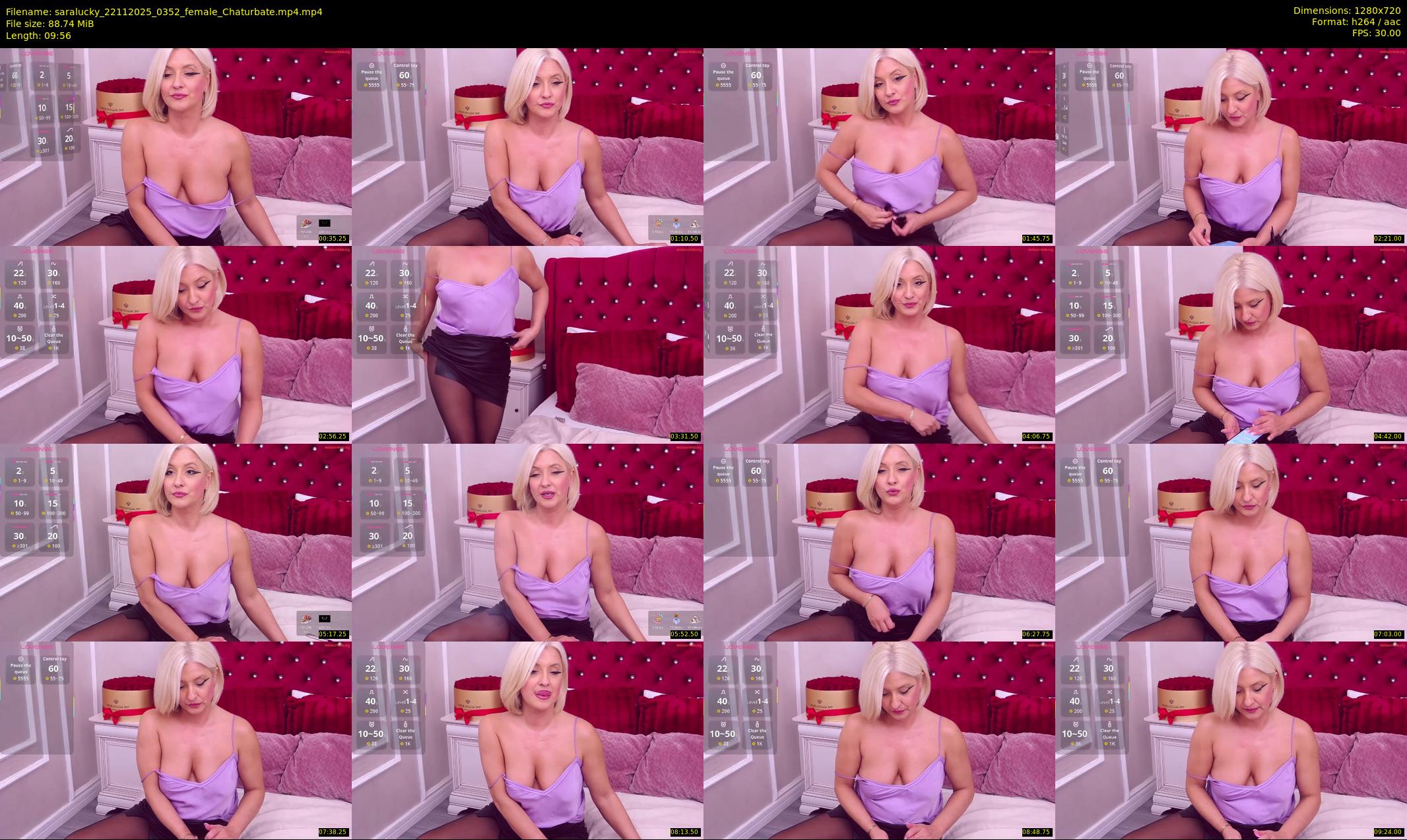 saralucky — 10 minute Chaturbate female cam show recording, 720p, Nov 22, 2025