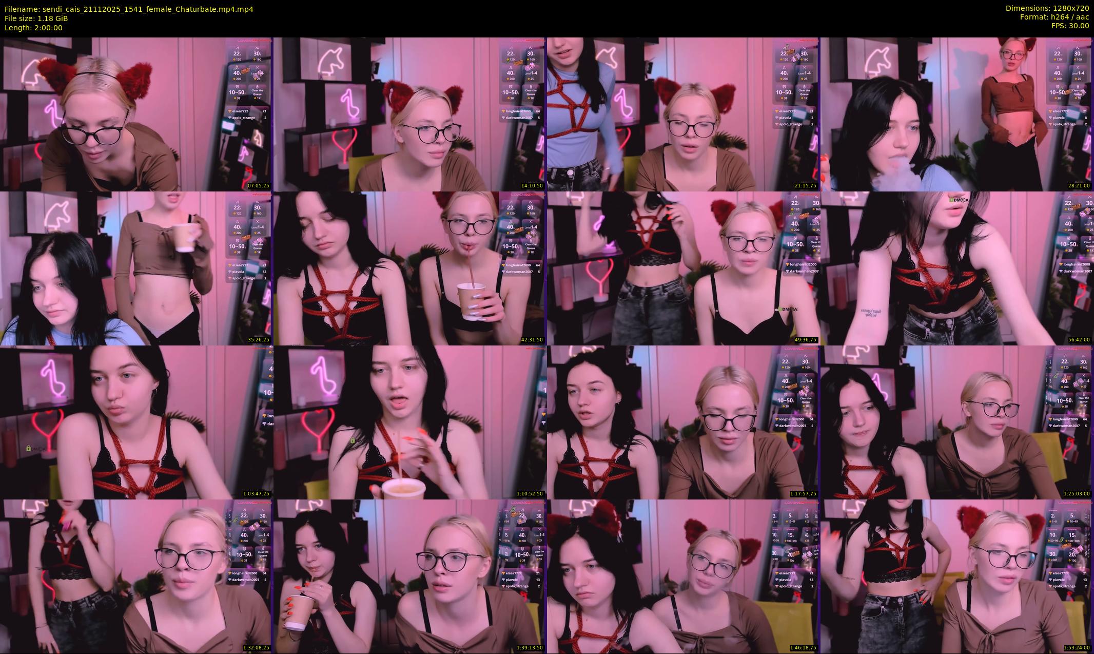 sendi_cais — 120 minute Chaturbate female cam show recording, 720p, Nov 21, 2025
