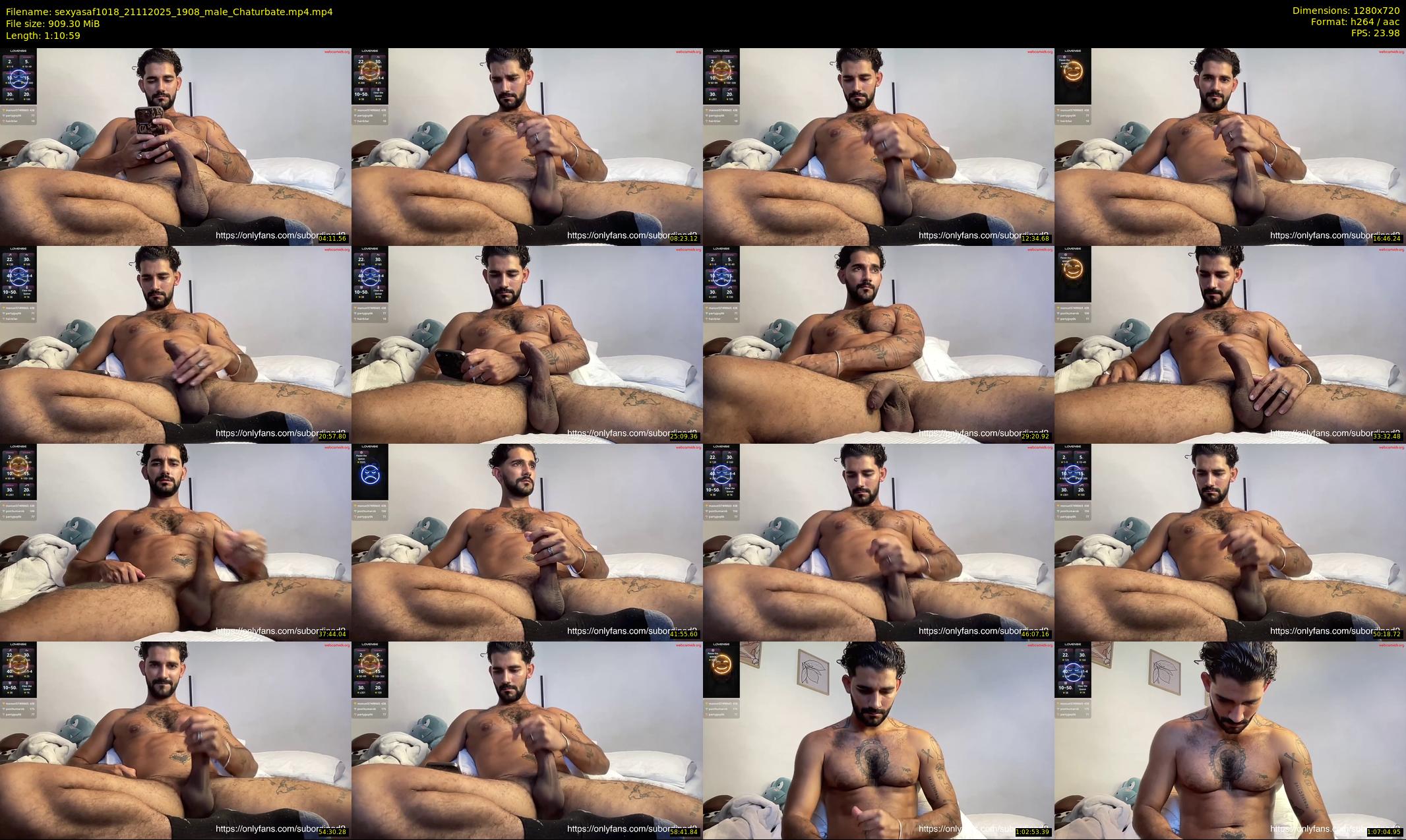 sexyasaf1018 — 71 minute Chaturbate male cam show recording, 720p, Nov 21, 2025